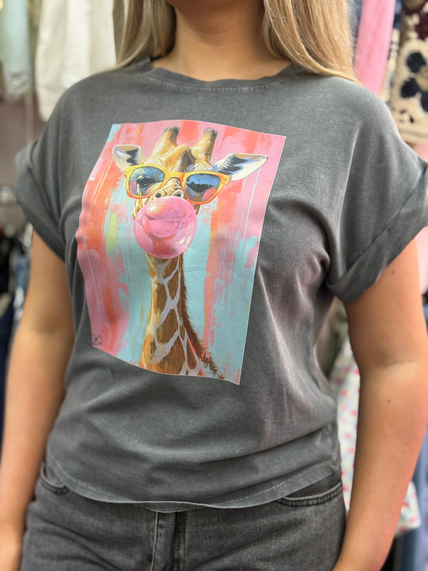 KIZZY-LOVE ANIMALS SLOGAN TEE