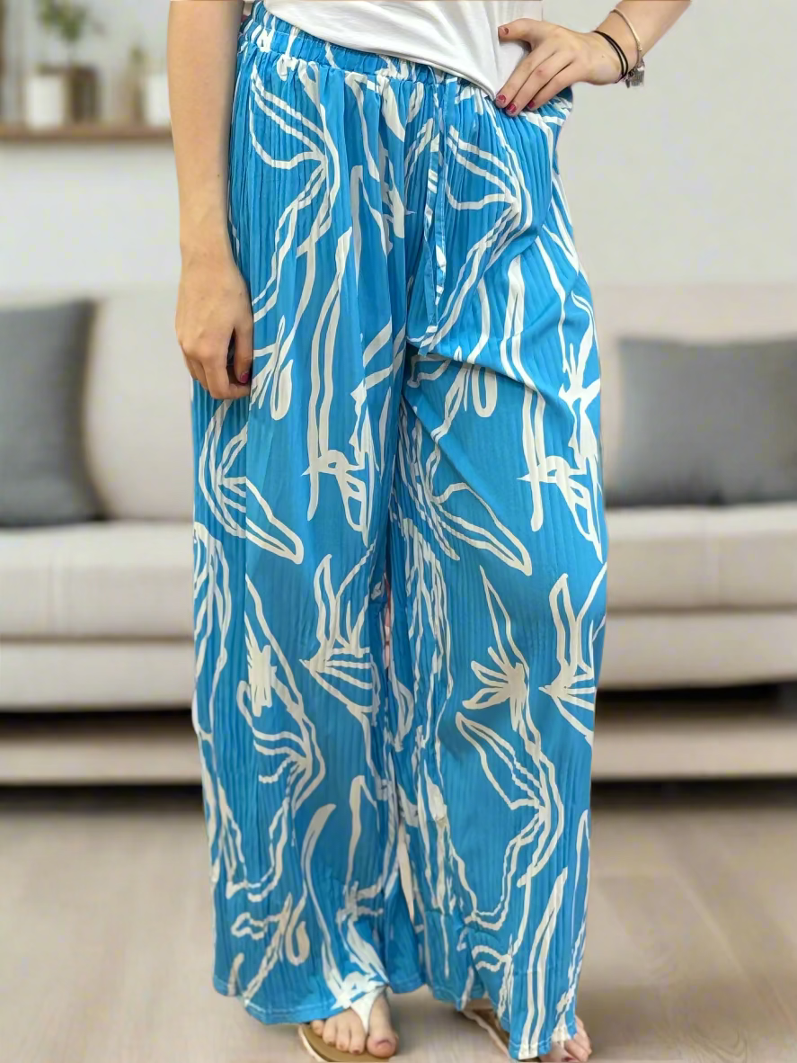 HAVANA- LEAF PRINT TROUSER