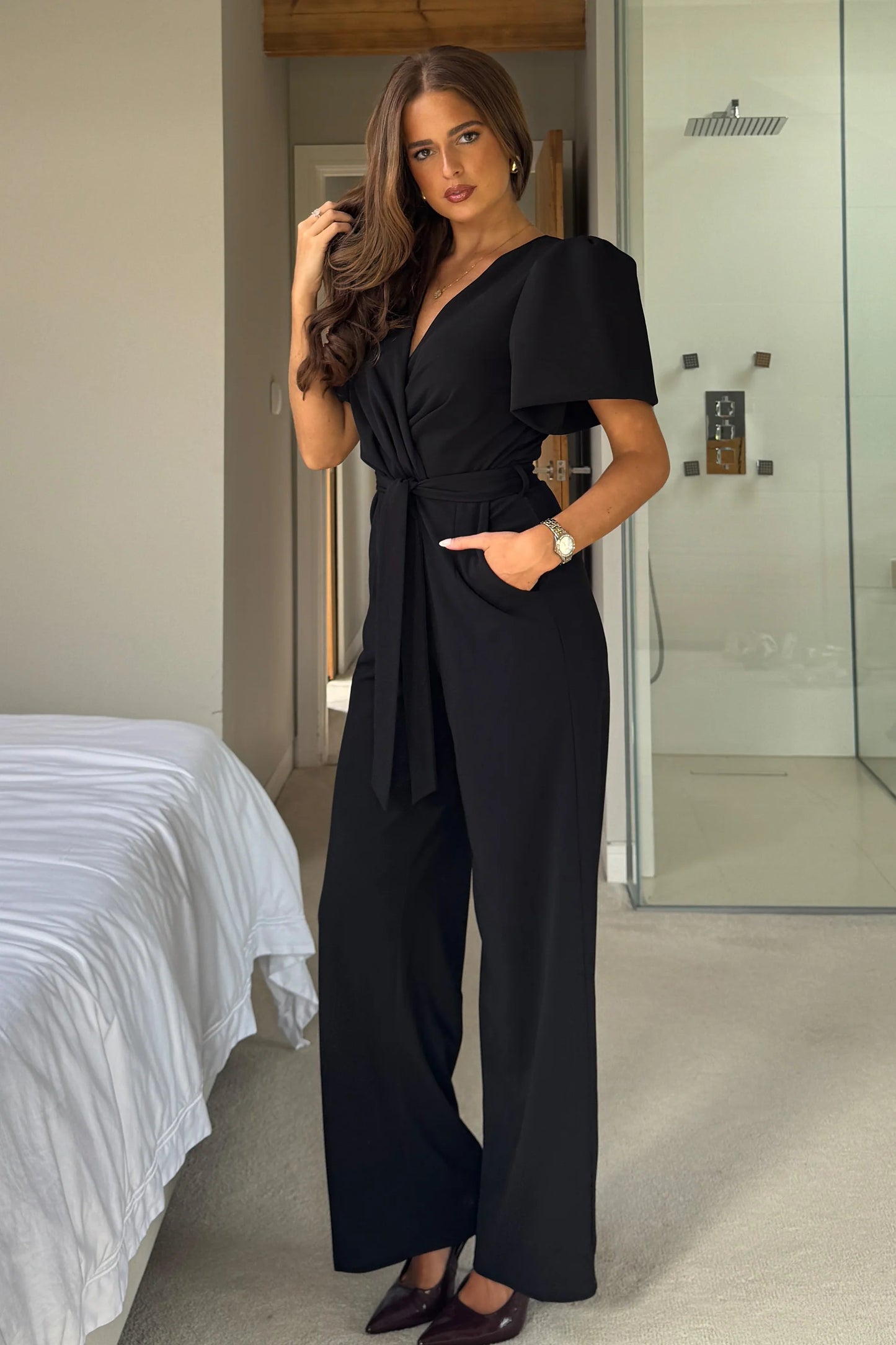 DRAYTON- PUFF SLEEVE JUMPSUIT