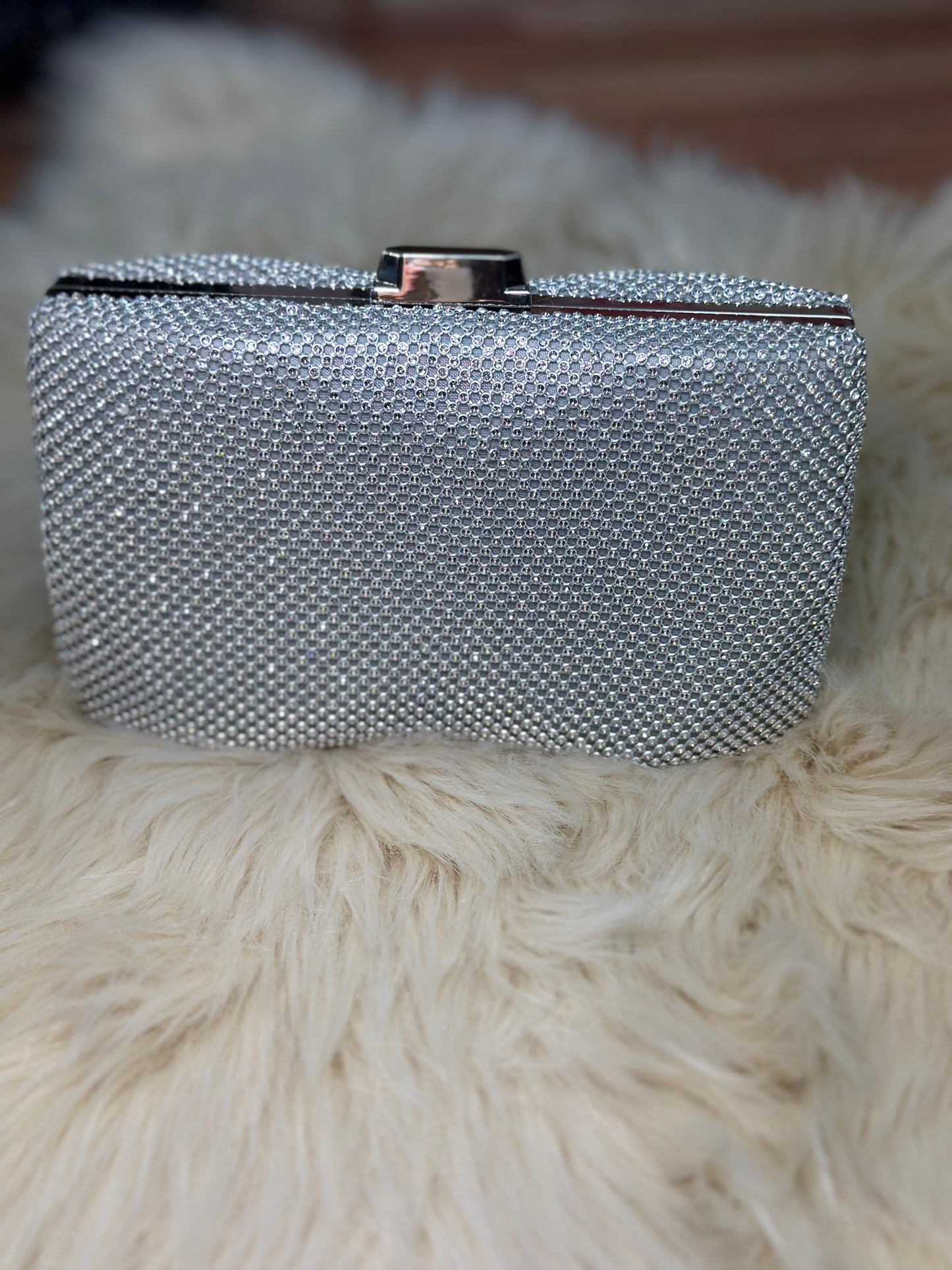 DOUBLE DIAMANTE CLUTCH-ALL COLOURS