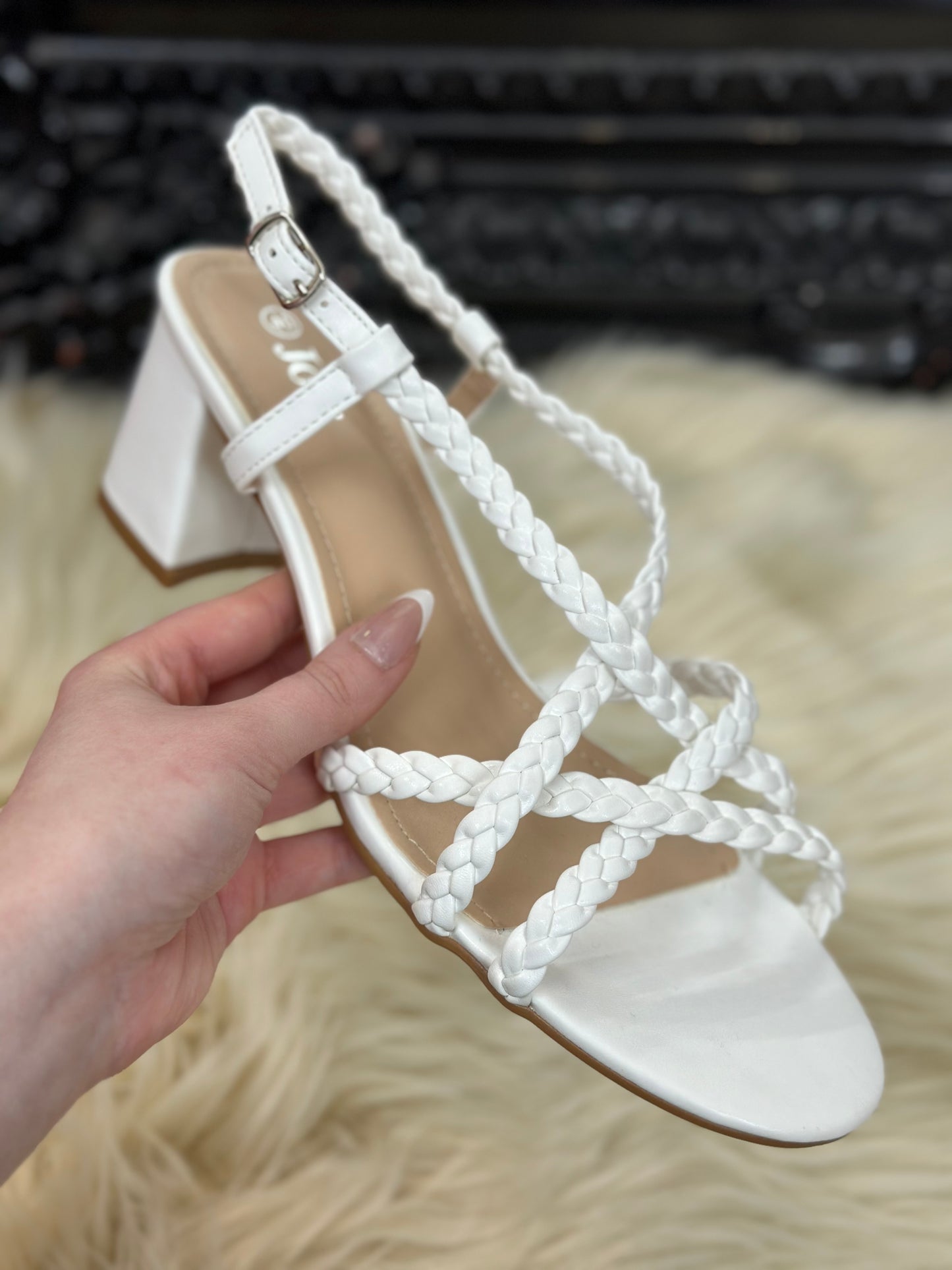 JOIA WOVEN SANDAL -WHITE -ENDOFLINE