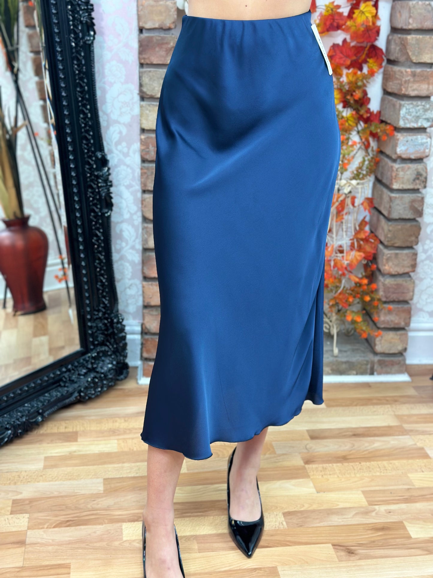 SLIP SATIN SKIRT-ZP23W03