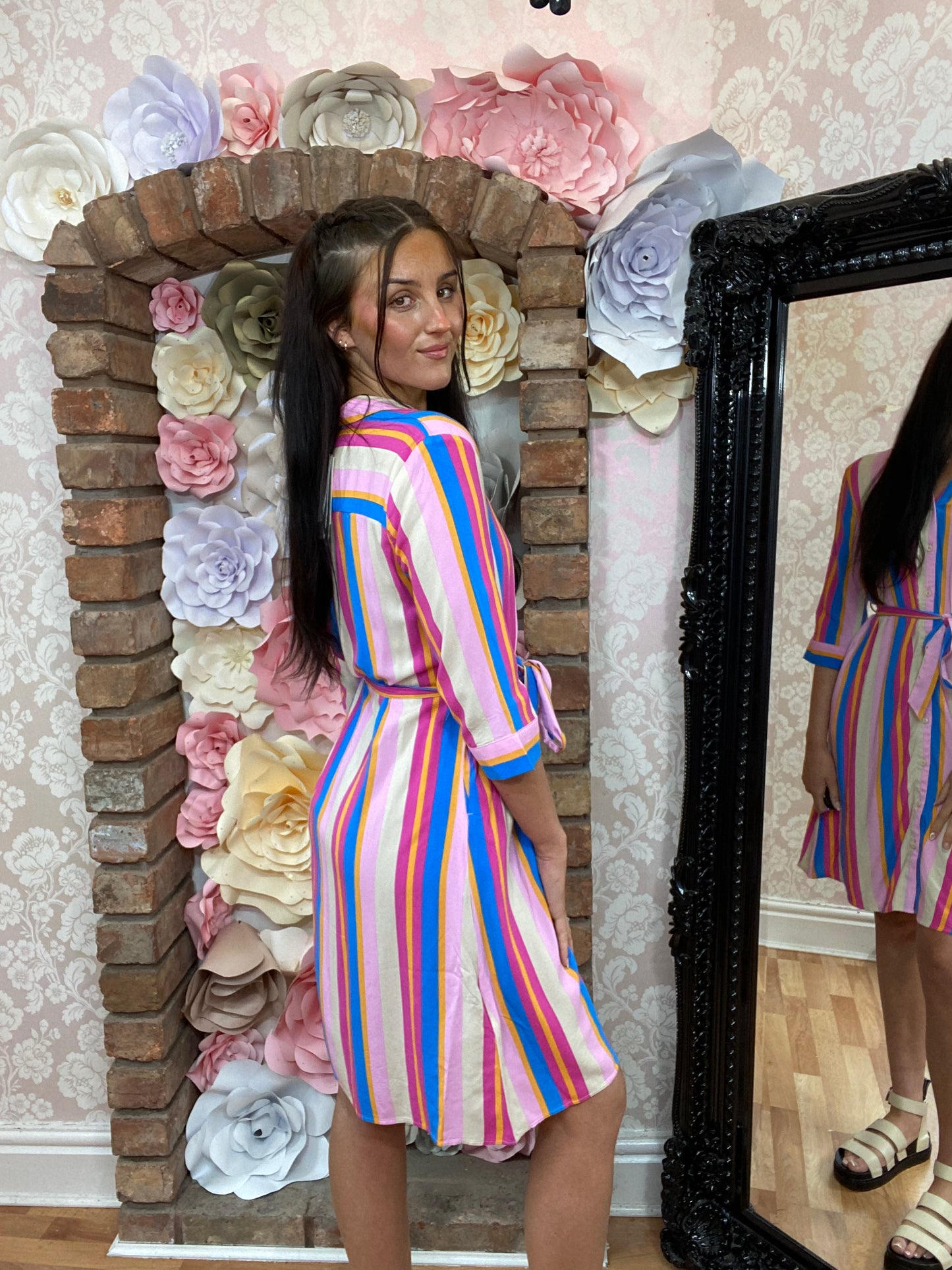 BYOUNG-JOELLA CANDY STRIPE DRESS -SALE
