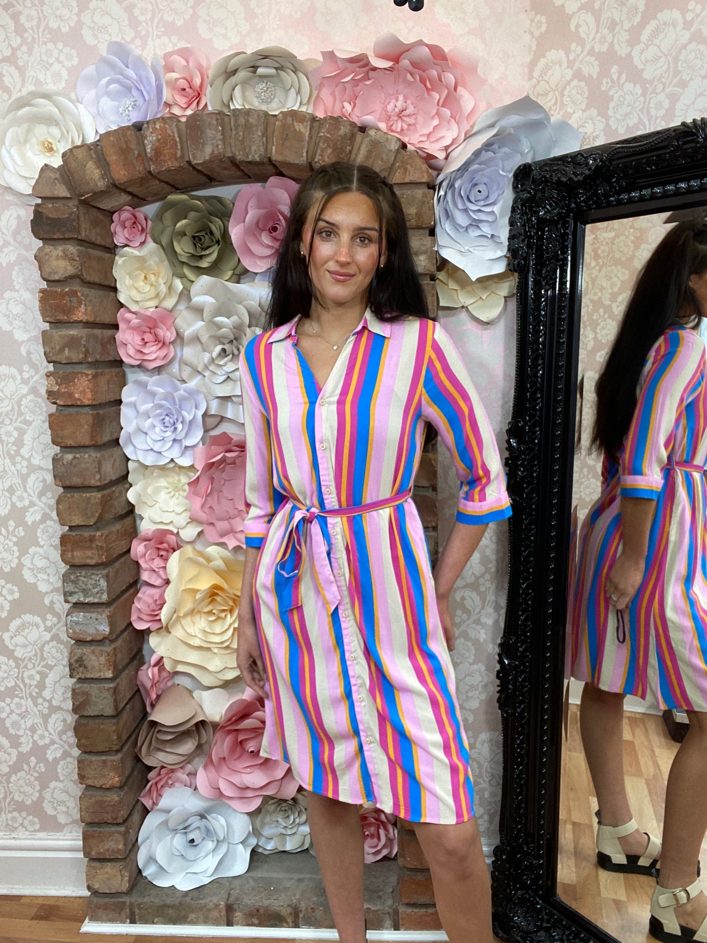BYOUNG-JOELLA CANDY STRIPE DRESS -SALE