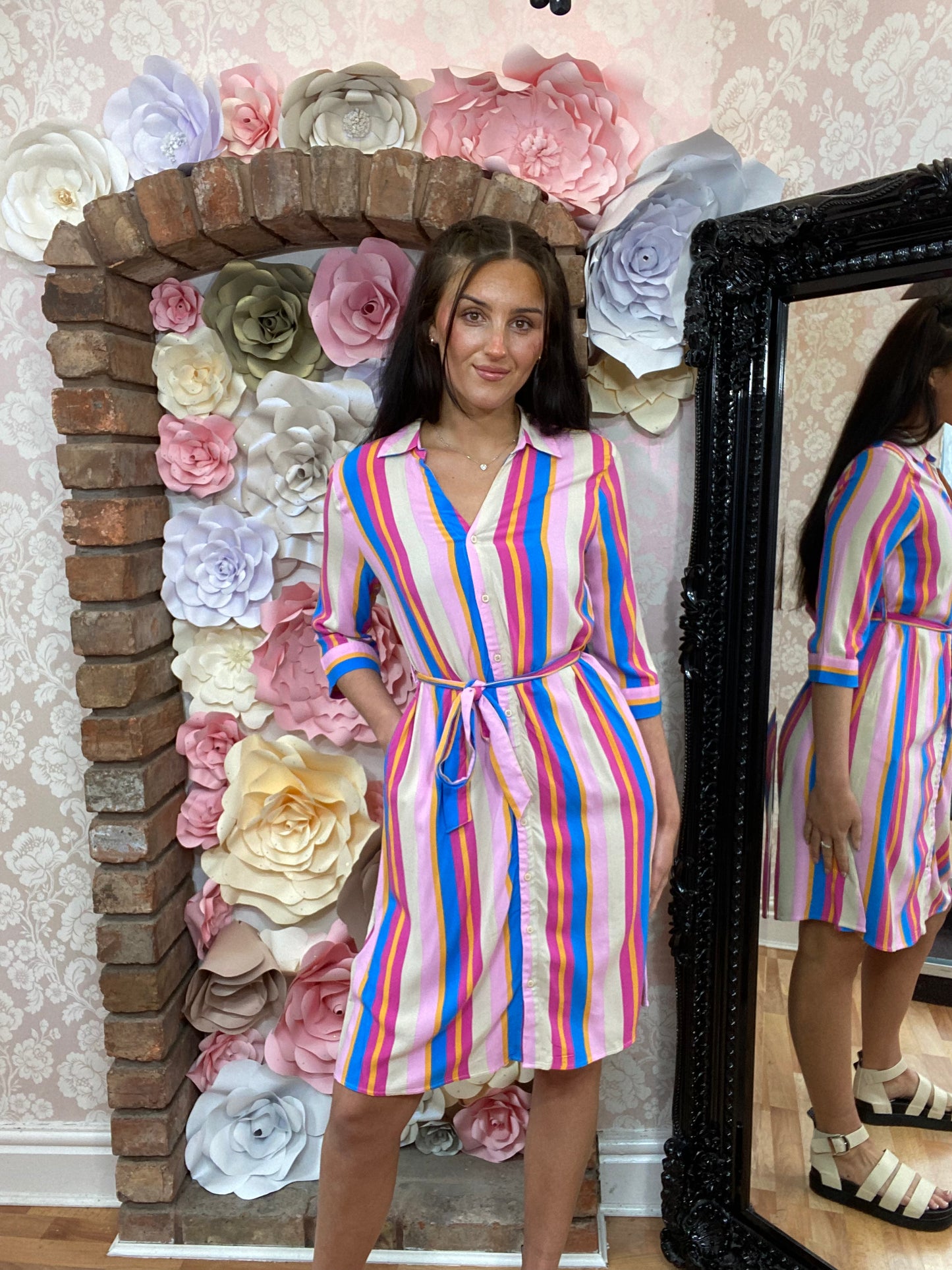 BYOUNG-JOELLA CANDY STRIPE DRESS -#LASTCHANCE2BUY