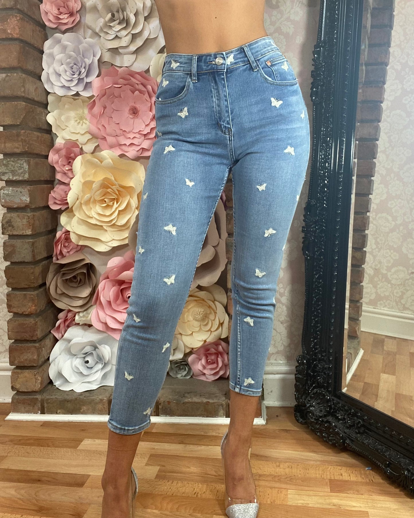 Zac & Zoe Mid Denim Blue - Butterfly Jean