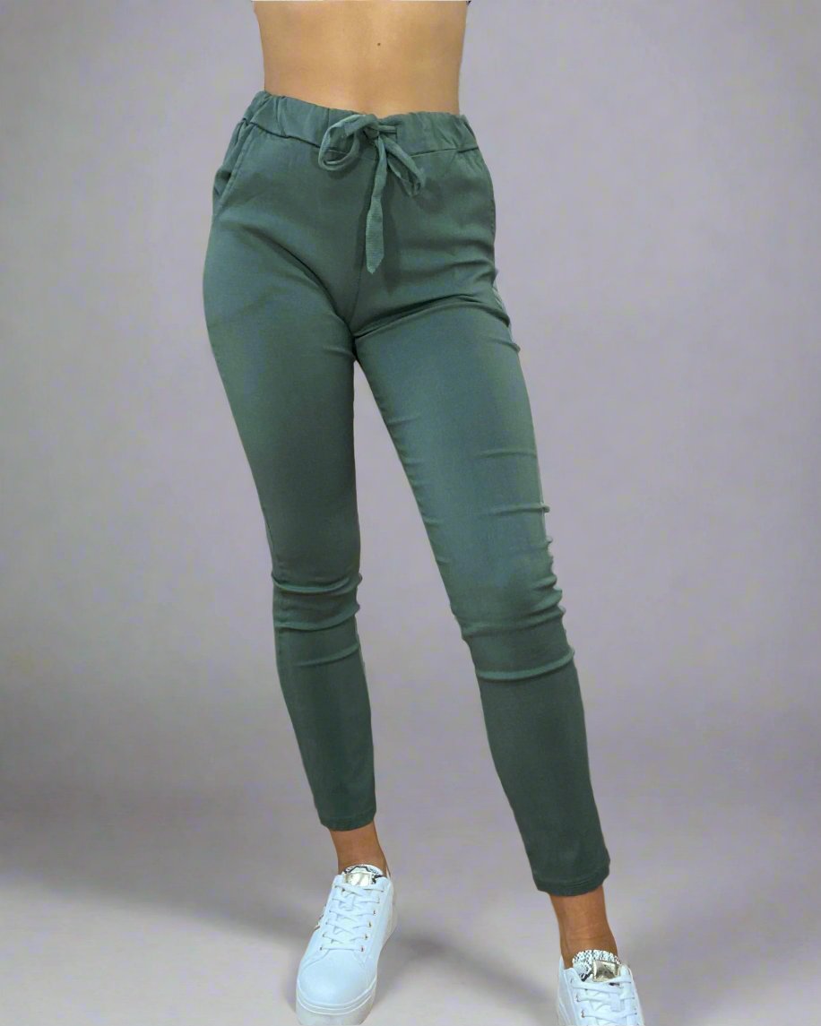 CASSIE Magic Trouser - MWBasics Curve - Khaki