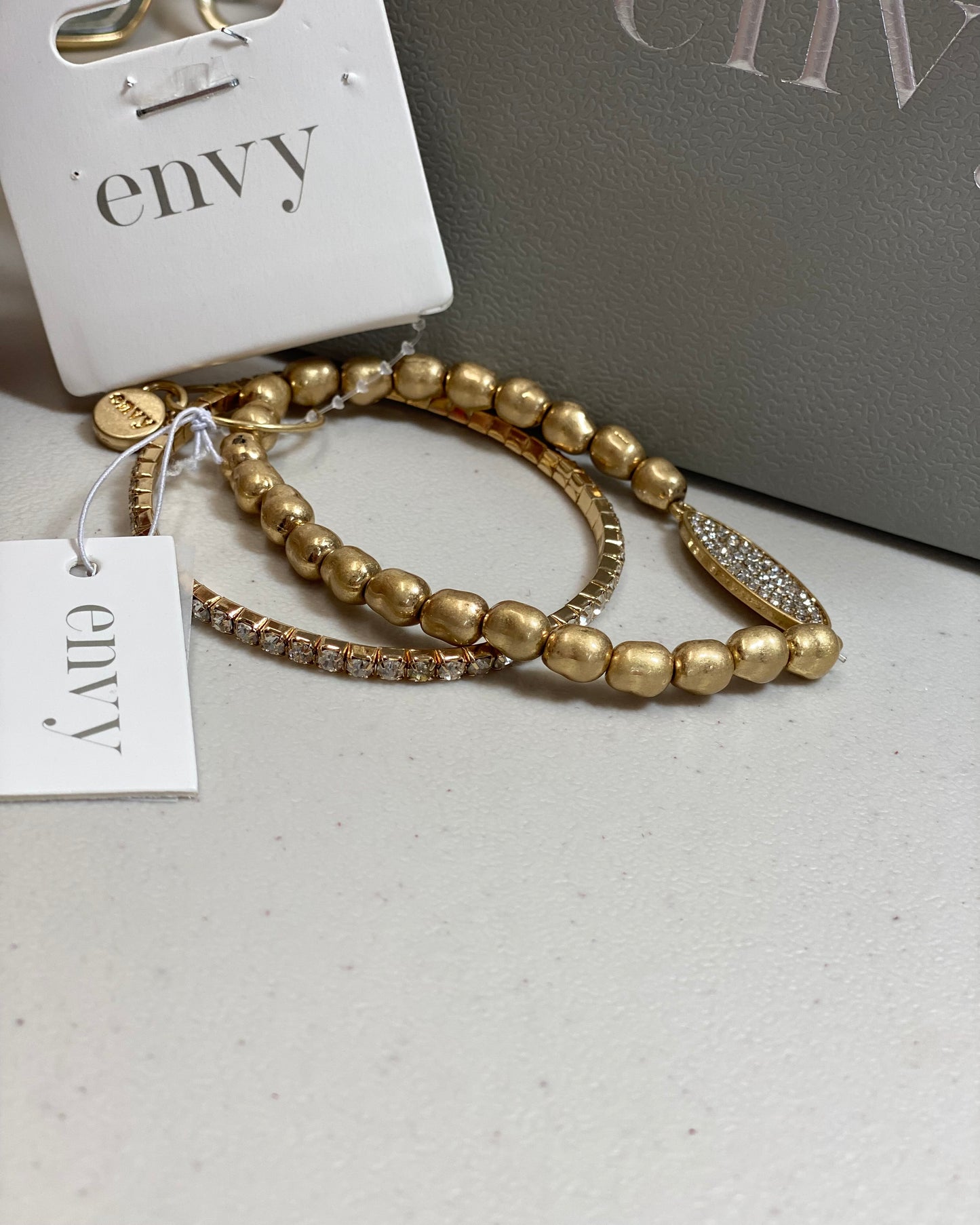 Envy Gold Double Diamante Bracelet-#SALE10&UNDER