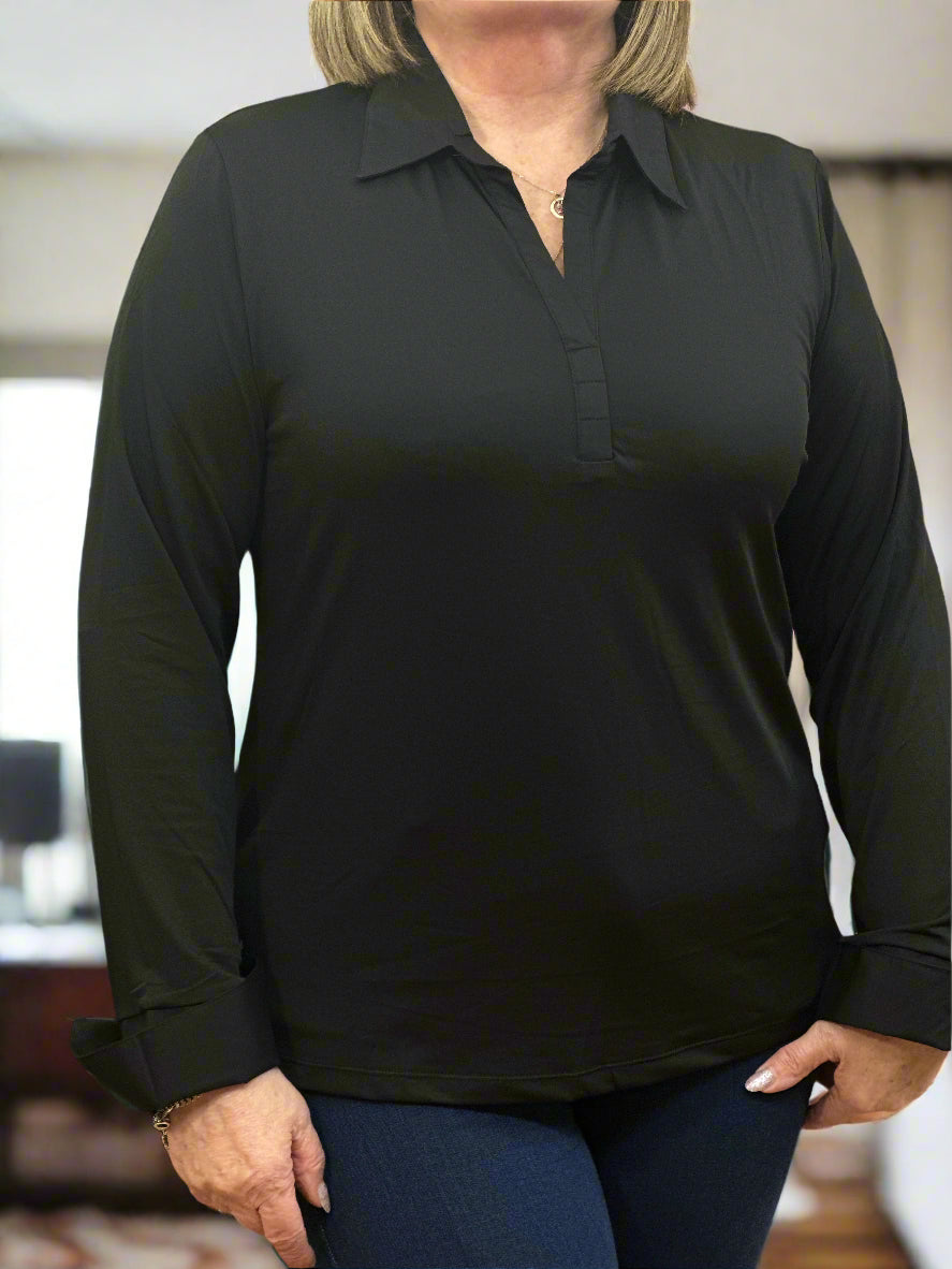 BEAU LAYERING SHIRT-BLACK