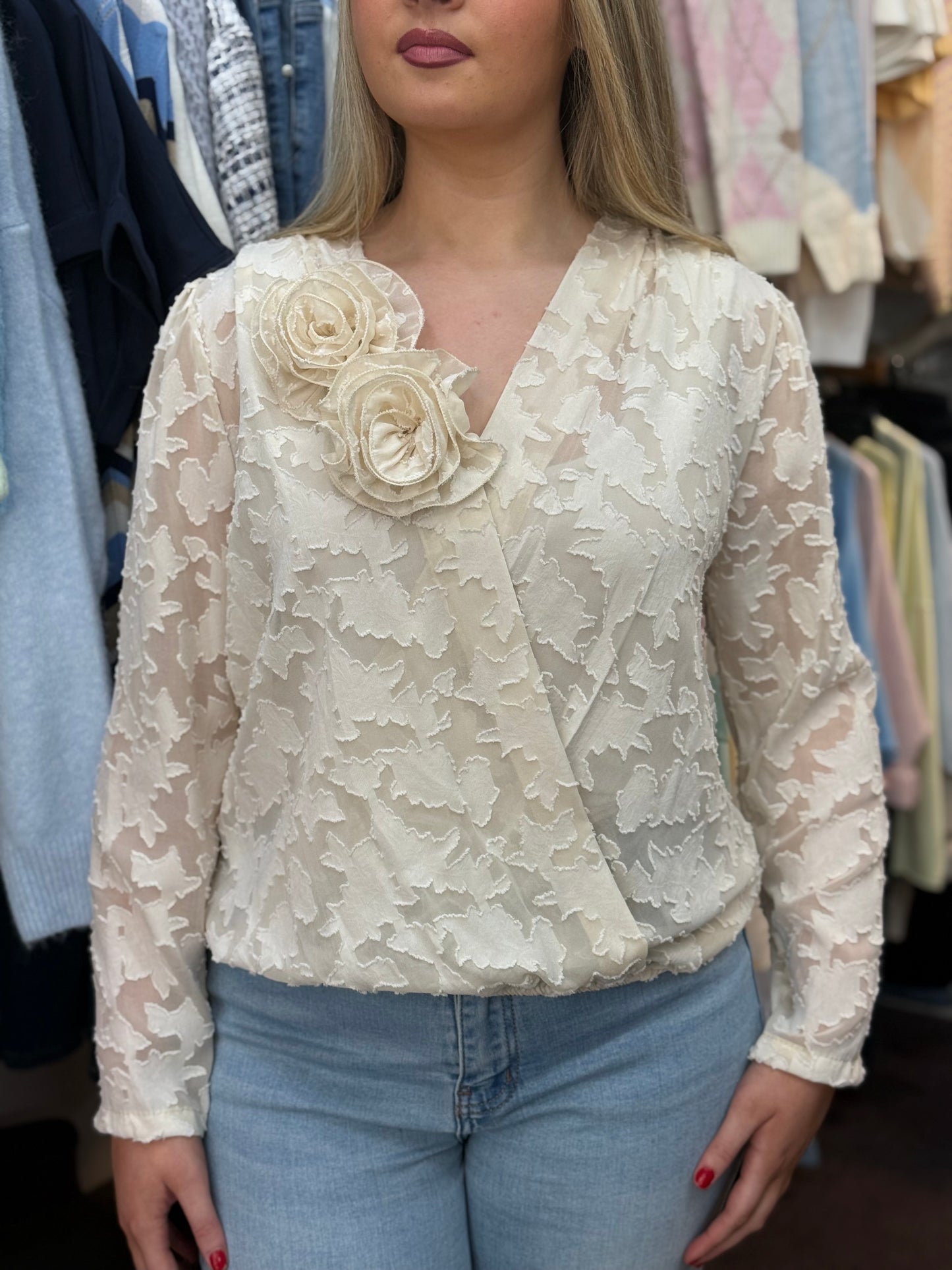 FREYA- DEVOURE WRAP BLOUSE