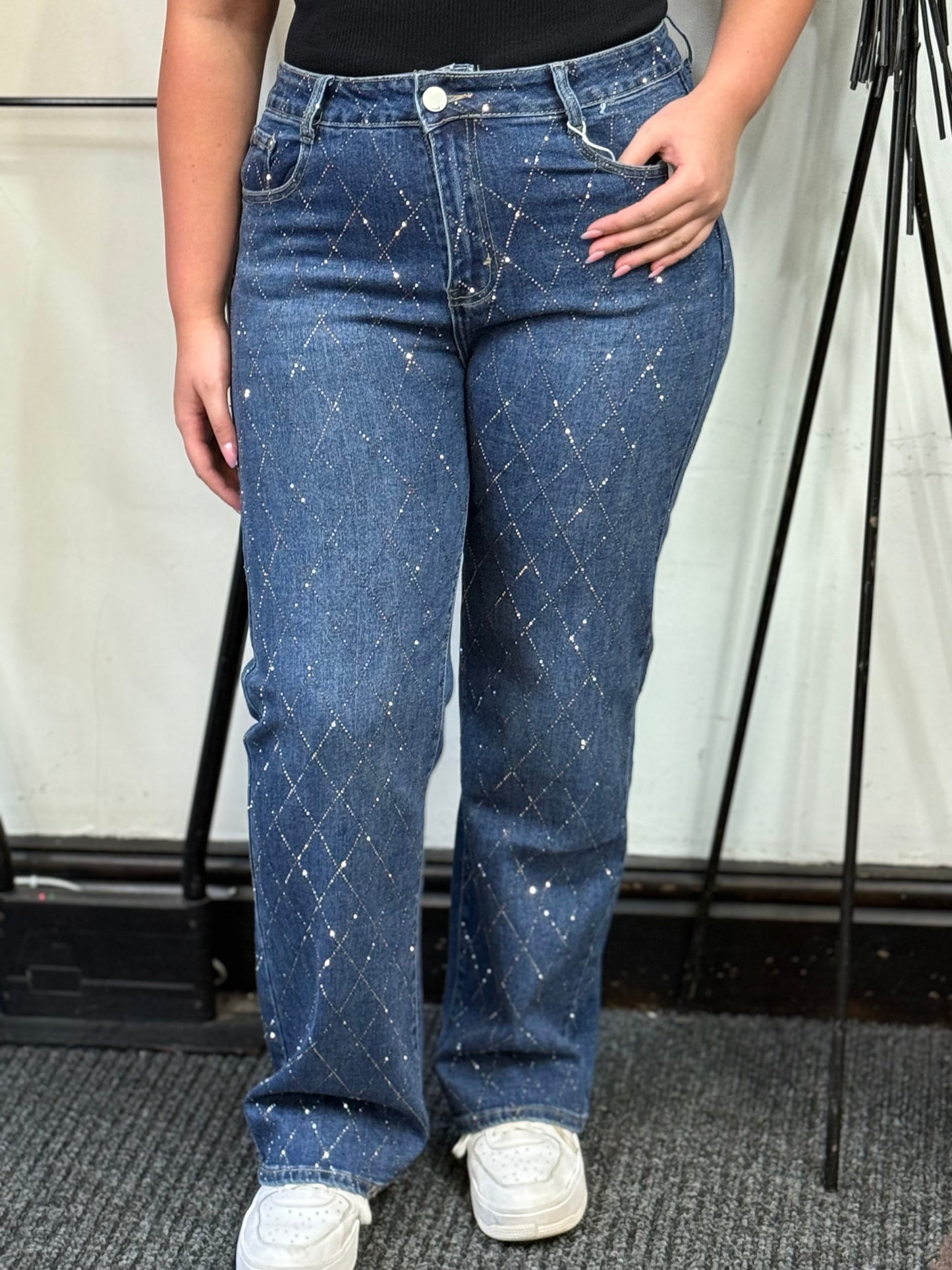 ESME-GSMACK XXDIAMANTE WIDE LEG JEAN