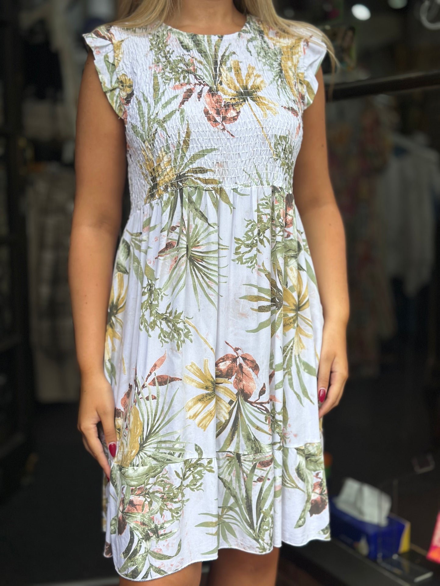 MIA- SHEARED TOP MIDAXI- FLORAL