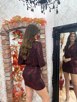 Load image into Gallery viewer, DELTA SHIMMER SPOT DRESS - PARTY SALE now
