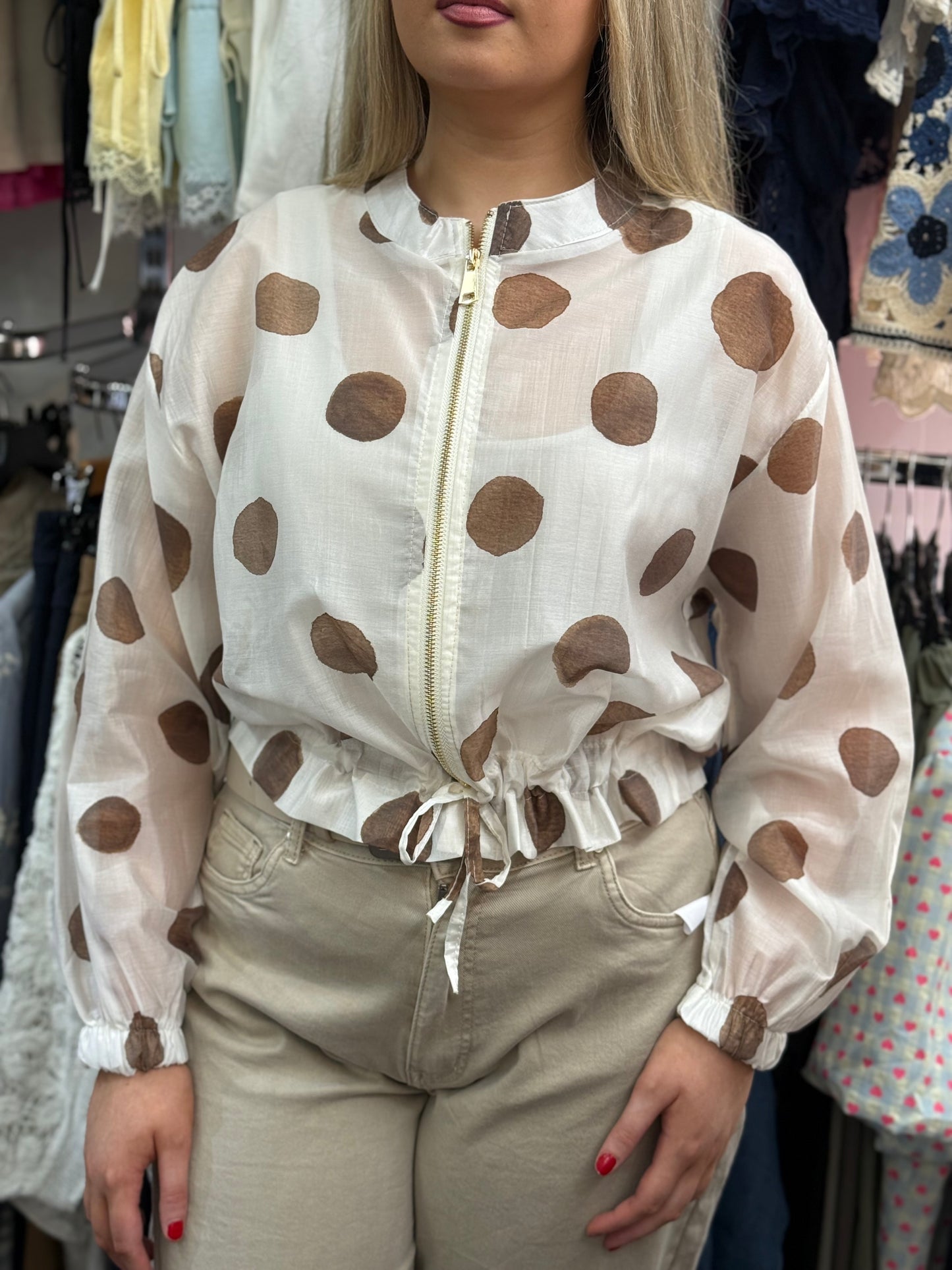 WILLOW-SPOT BLOUSON JACKET