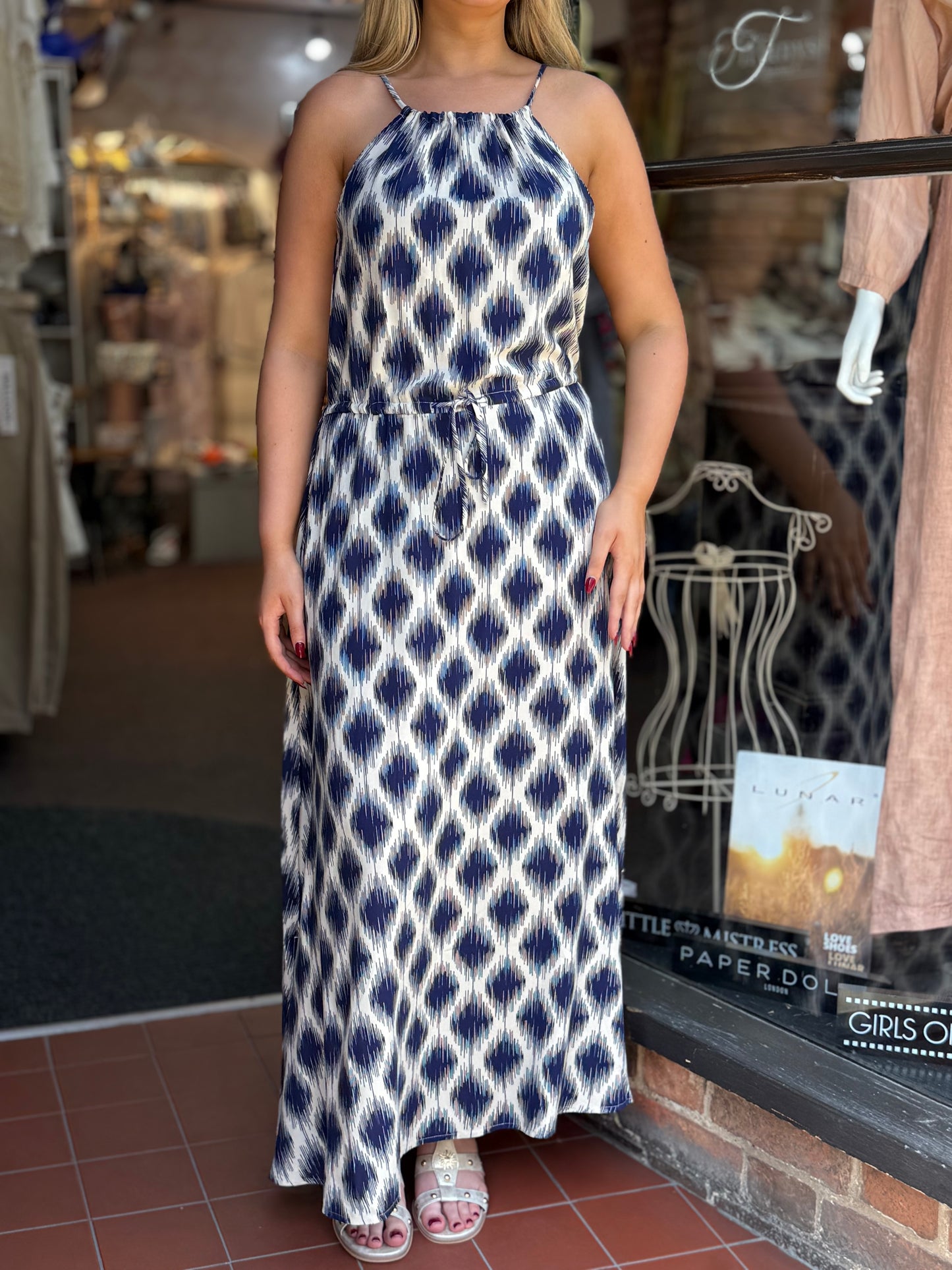 BYOUNG-JOELLA OGEE CUTAWAY MIDAXI DRESS-