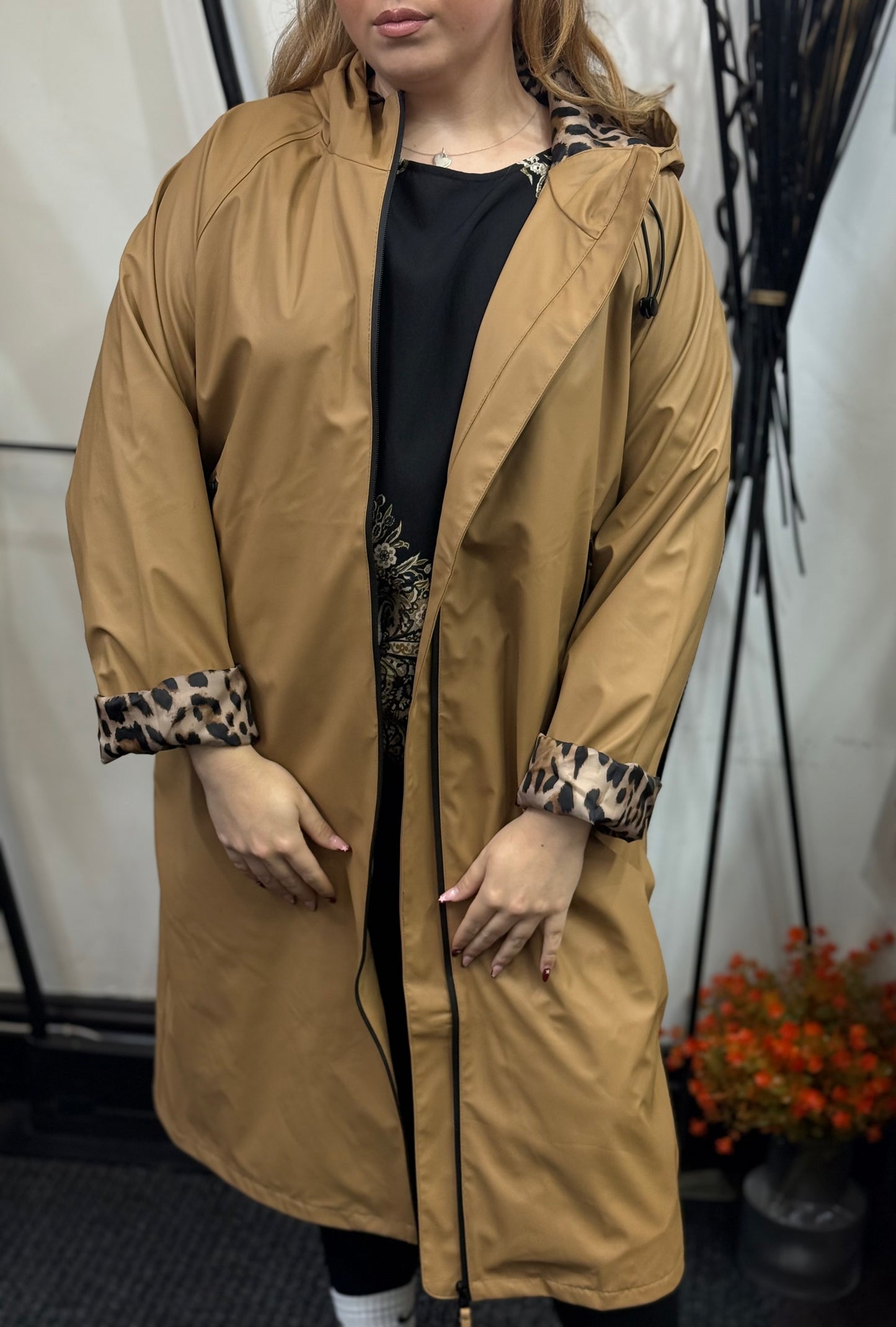 BYOUNG-AVAN WATERPROOF TABACCO RAINCOAT-