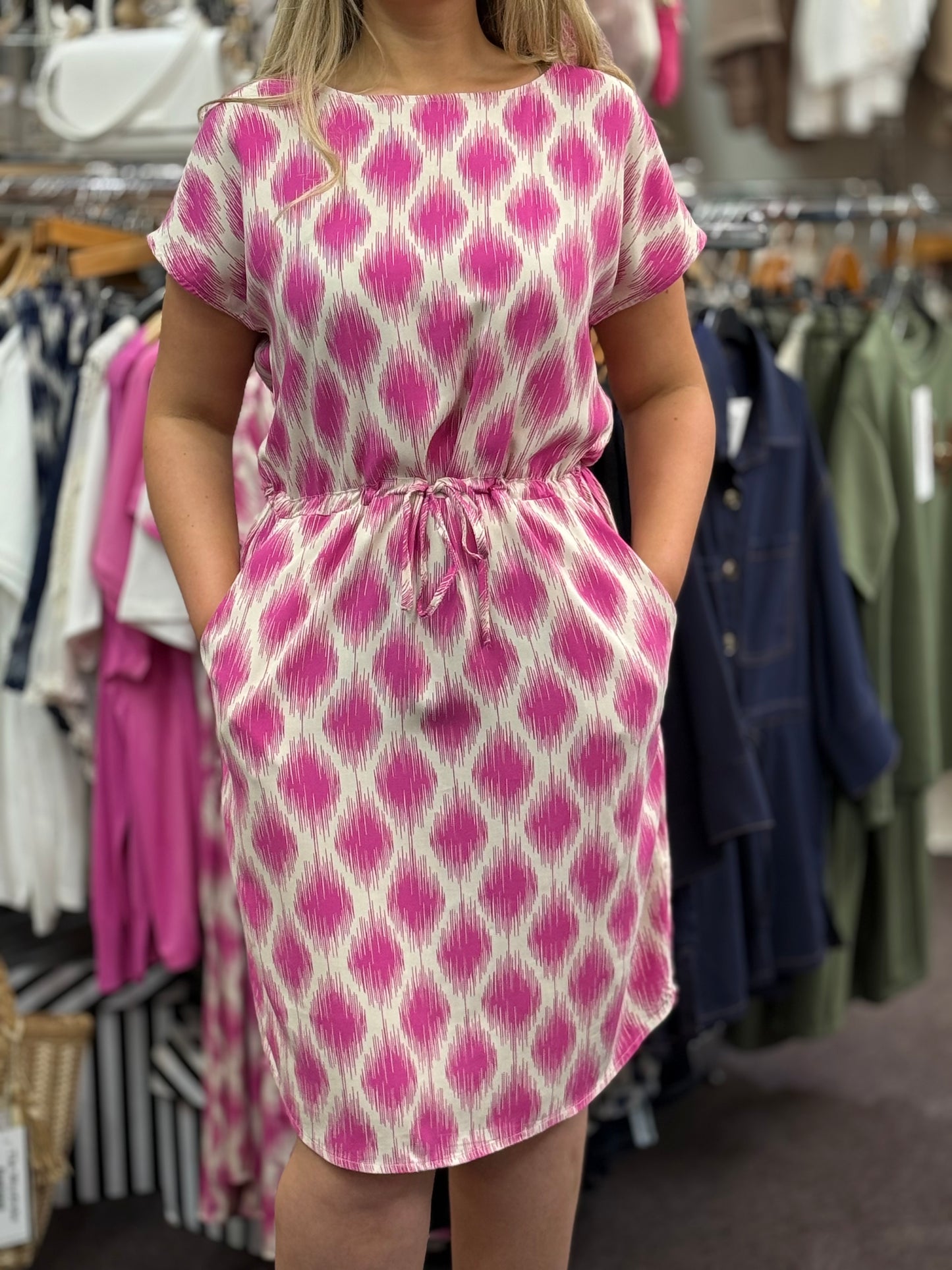 BYOUNG-JOELLA OGEE PRINT PULL DRESS-