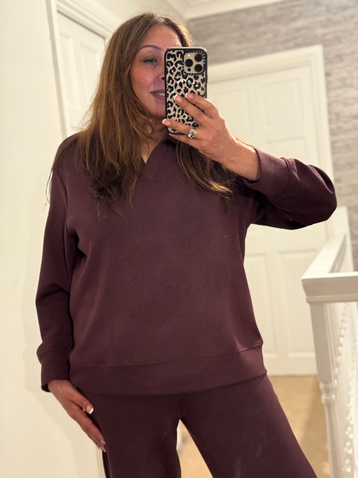 FRANSA-AURORA COLLAR SWEATSHIRT-CO-ORD- FLASH BFSALE