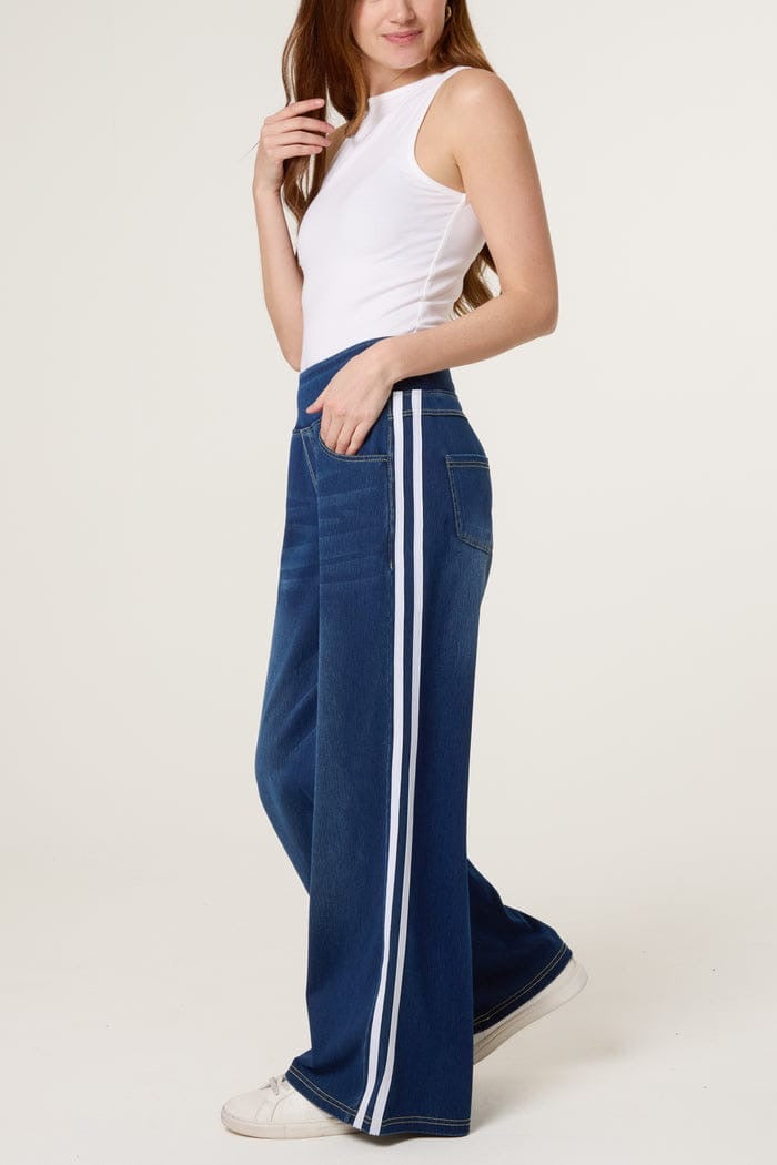 BROOKE- W/LEG D/LOOK SIDE STRIPE PULL UP