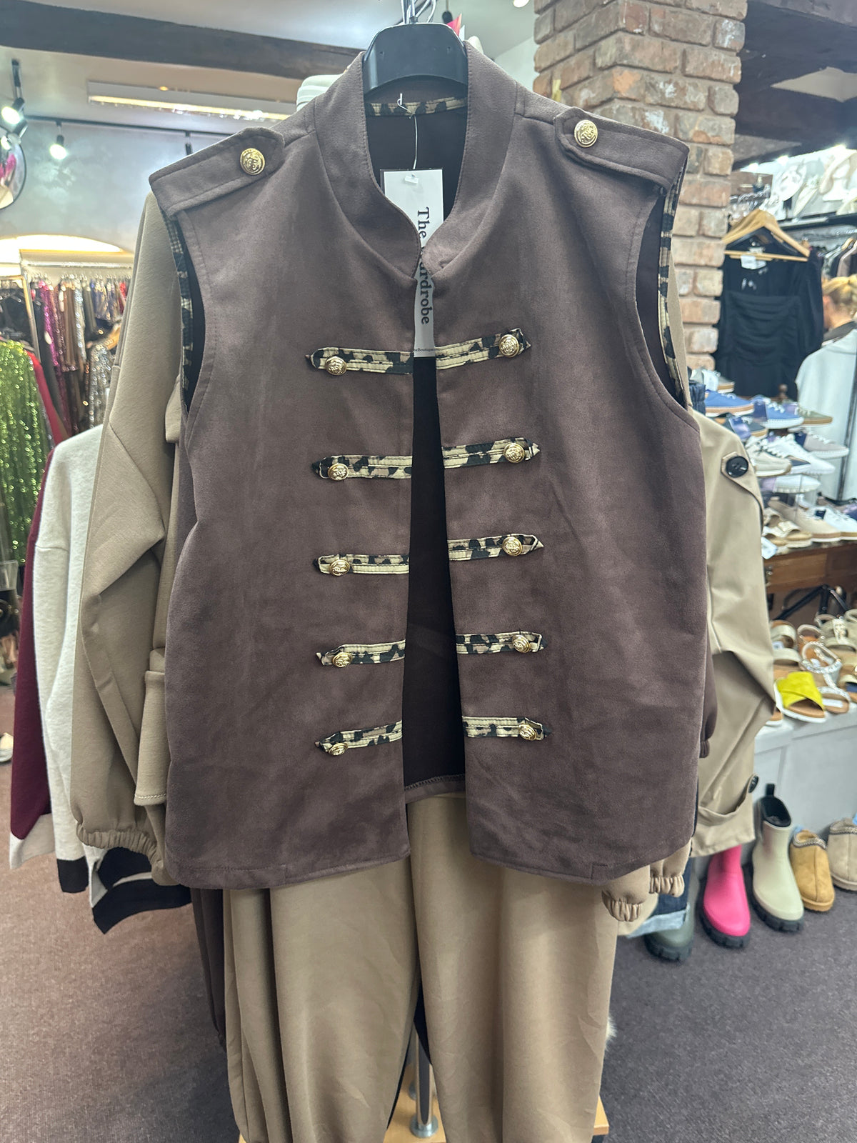 SLOANE-SUEDE MILITARY WASITCOAT