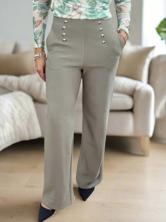 MILA-MWBASIC BUTTONS  TROUSER