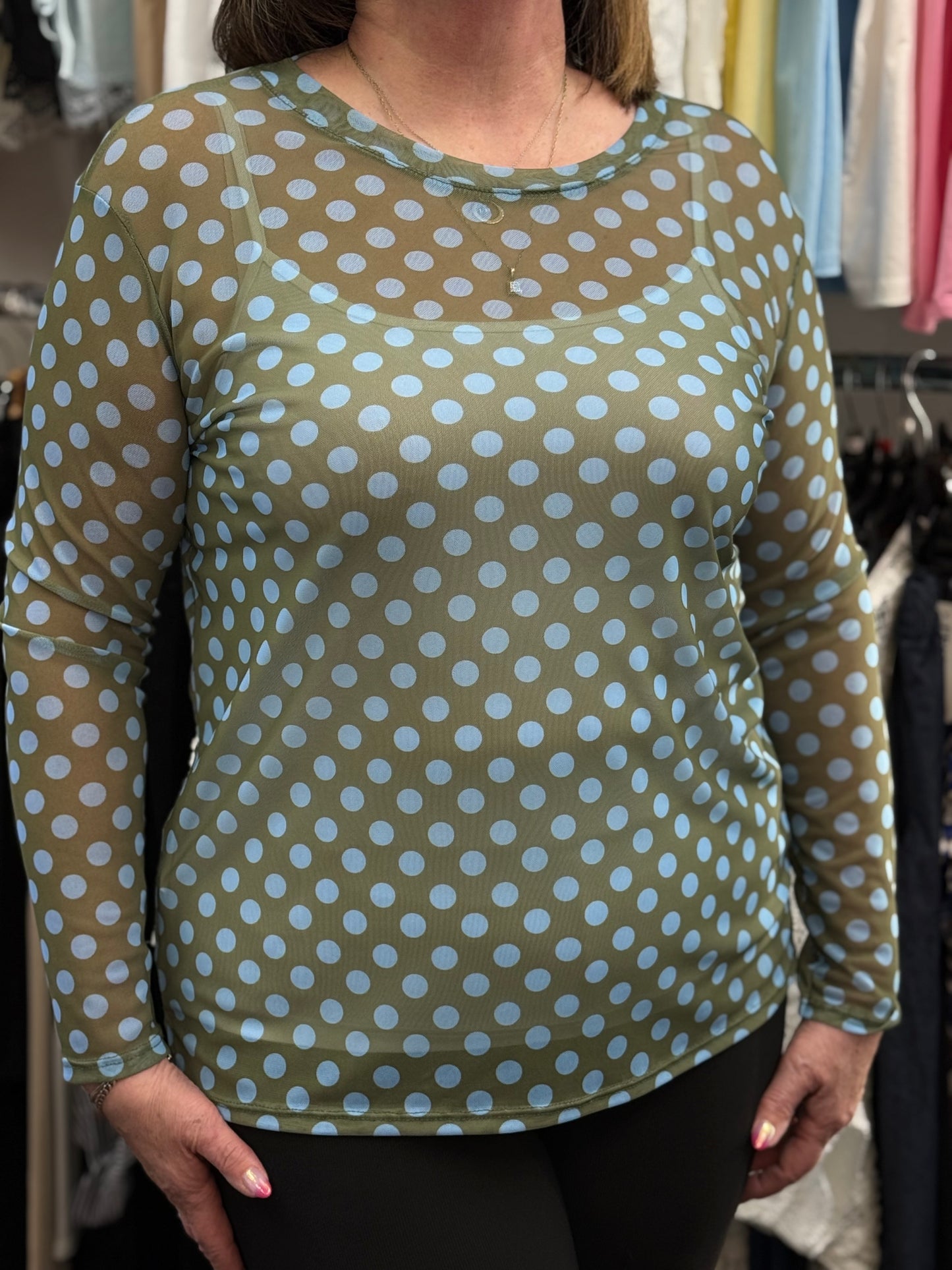 BLISS-PRINTED MESH TOP-CURVE