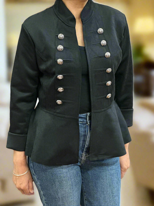 KELLY- MILITARY CROP FITTED JACKET
