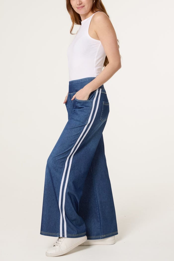 BROOKE- W/LEG D/LOOK SIDE STRIPE PULL UP