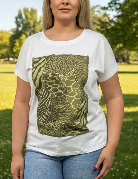 KENYA-SAFARI PRINT TEE -