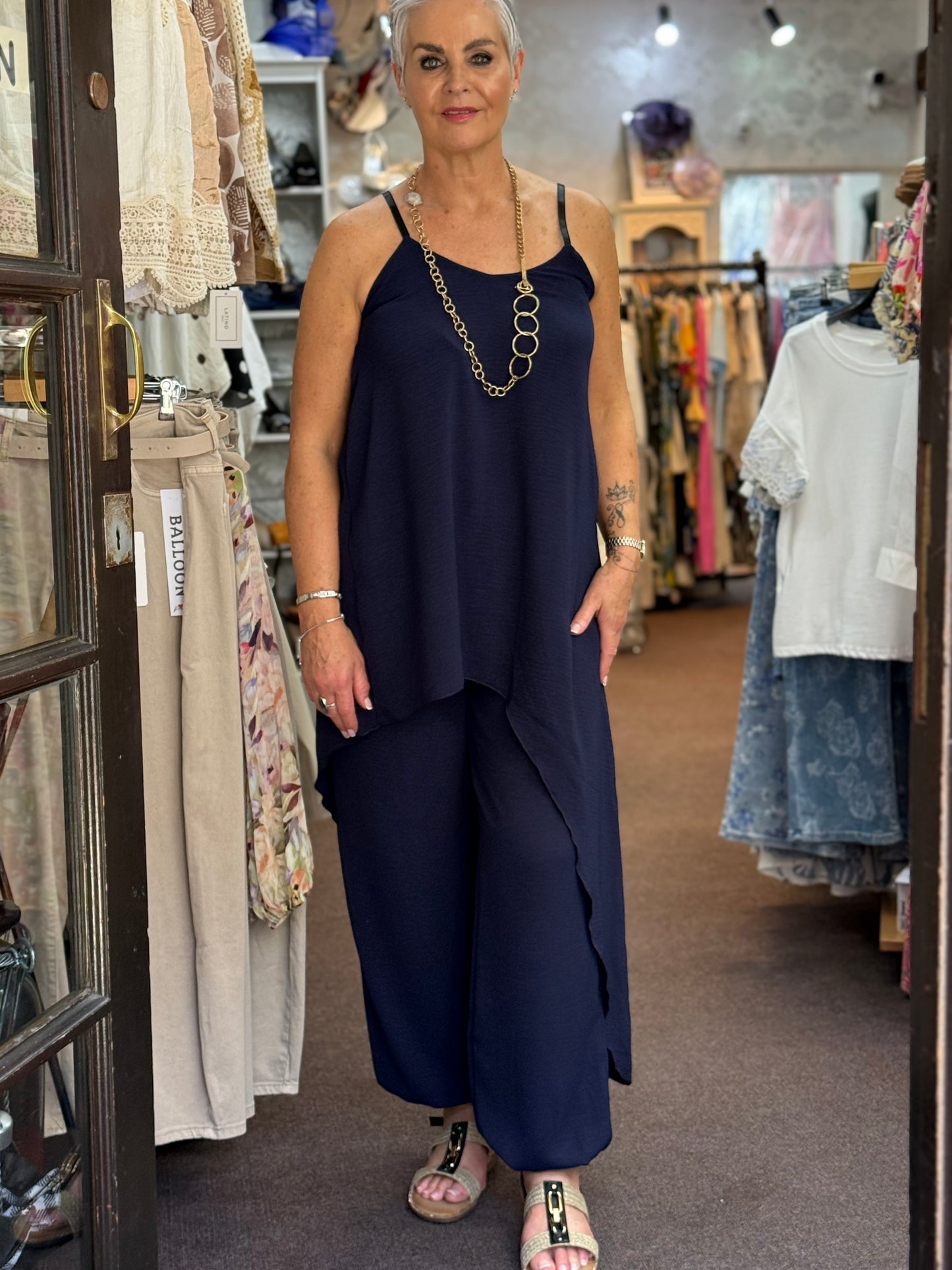 TAYLOR- ASSYMETRIC STRAPPY SET