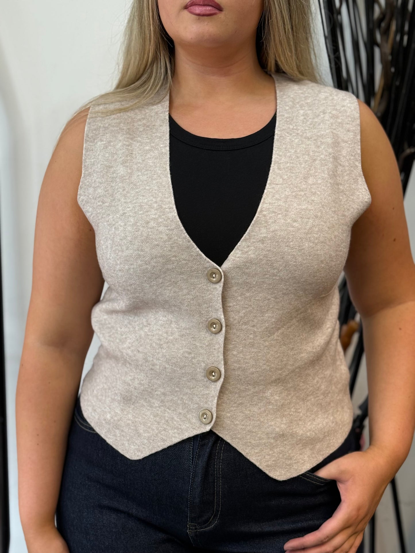 SHELLIE- PREMIUM KNIT WAISTCOAT KNIT
