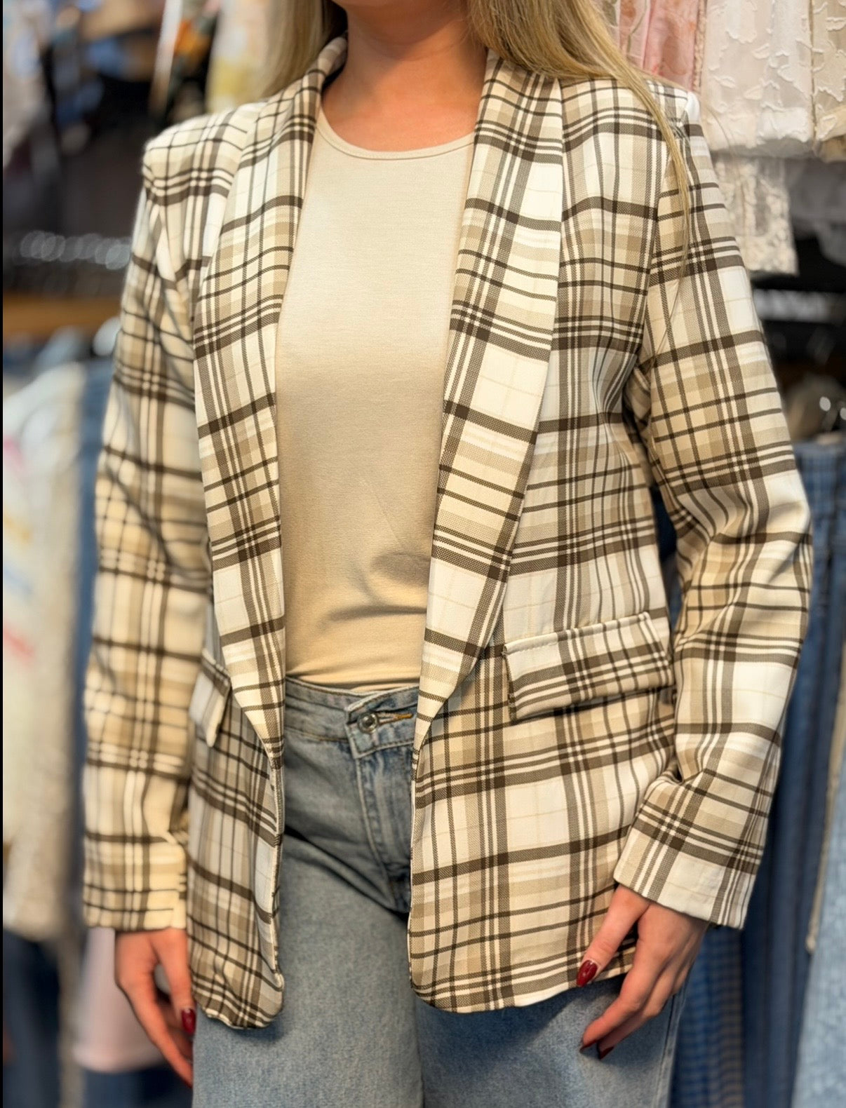 MILLIE- CHECK JACKET