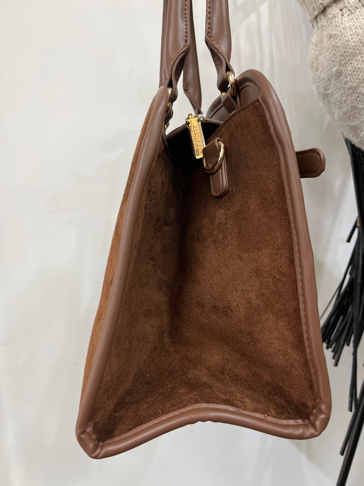 DARCY-SUEDETTE LATTICE H/BAG-2609