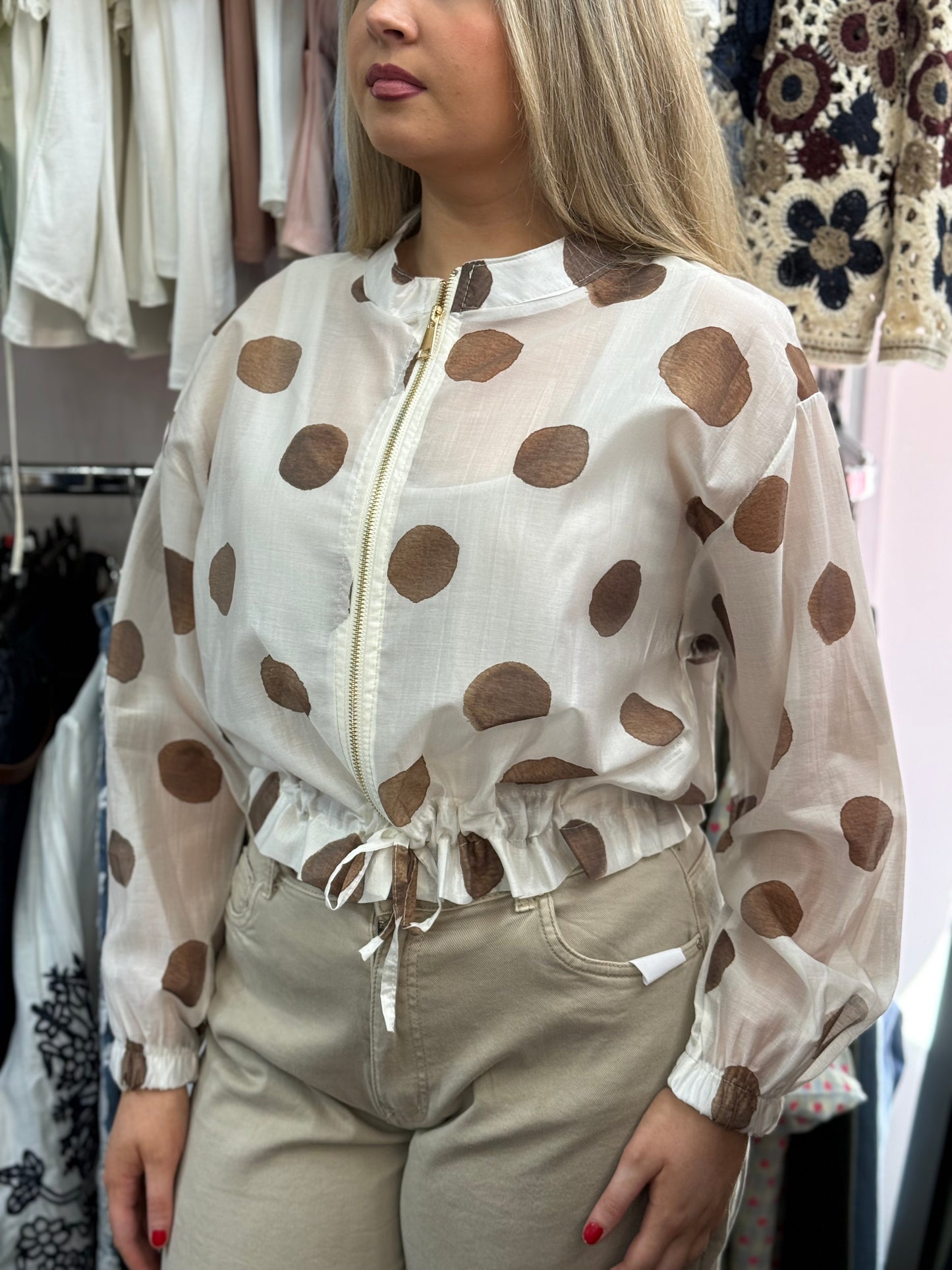 WILLOW-SPOT BLOUSON JACKET