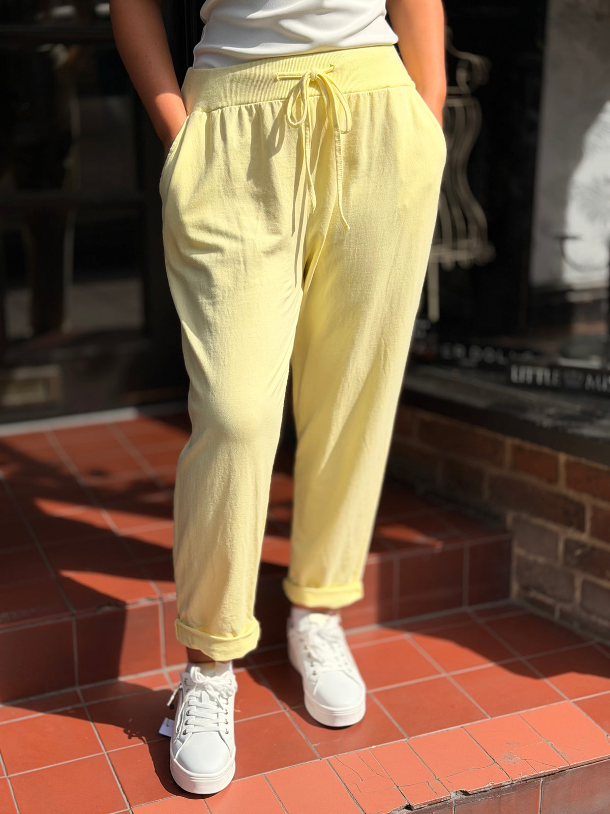 RUBIE- MWBasic D/STRING JERSEY JOGGER