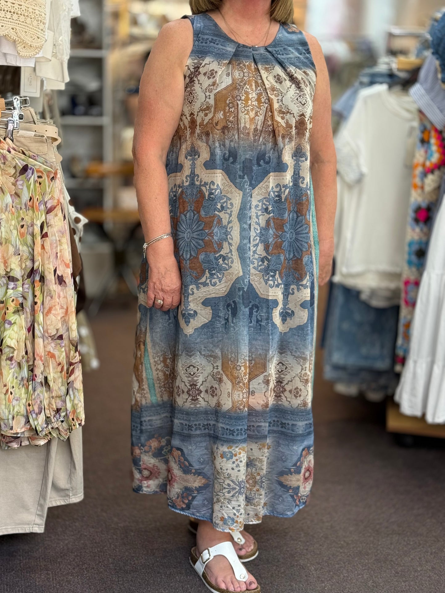 ATHENS- GRECIAN PRINT DRESS #SunshineSALE