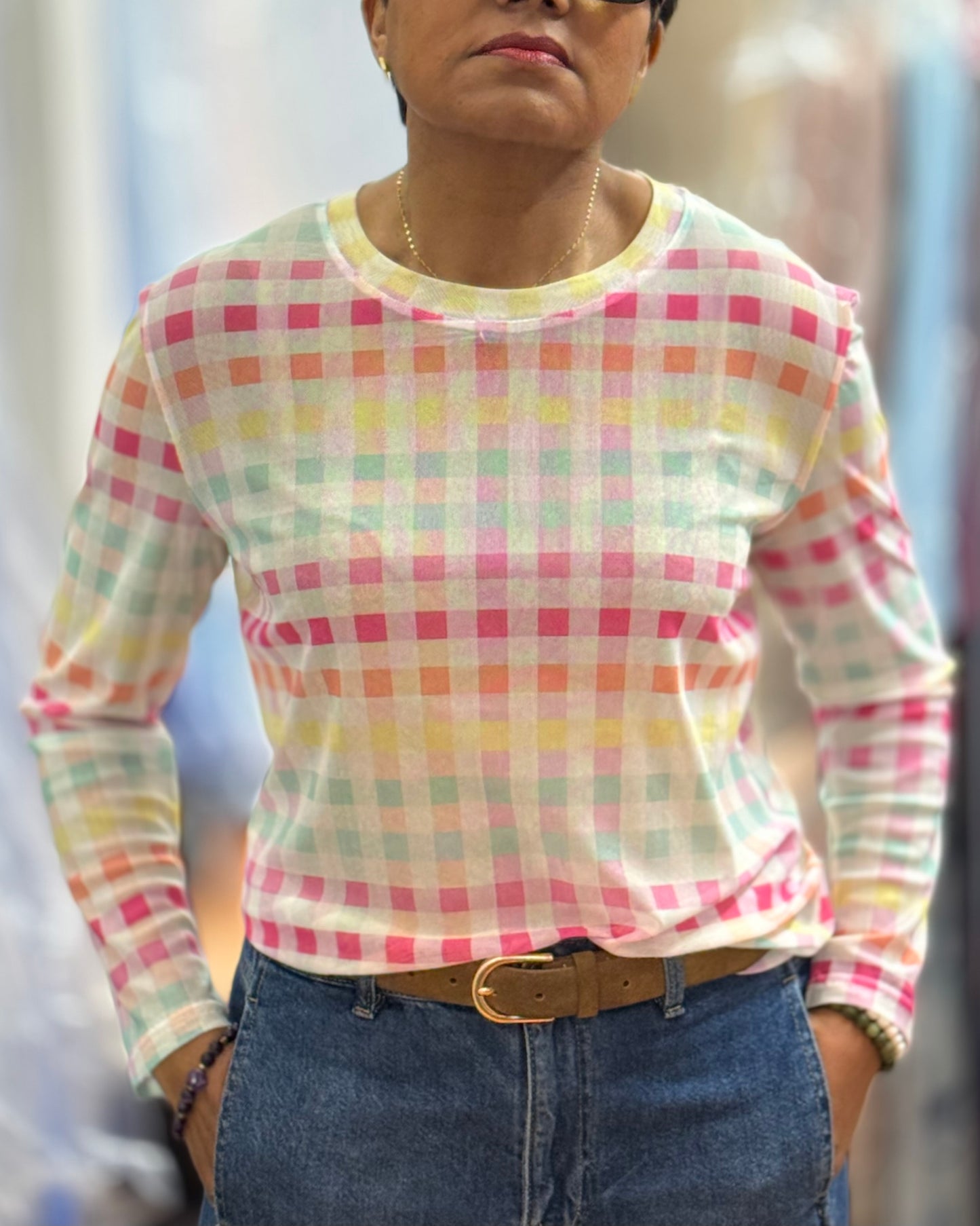 DEMI- PRINTED MESH TOP