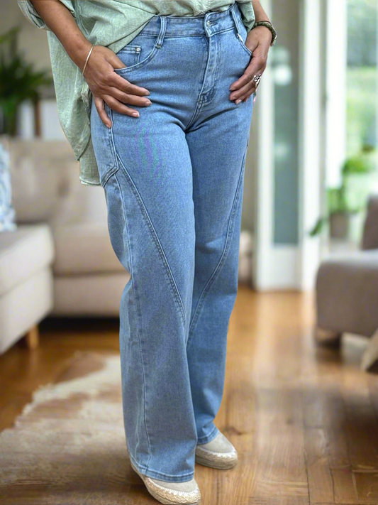 JOOLS - RB W/LEG STITCH DOWN JEAN