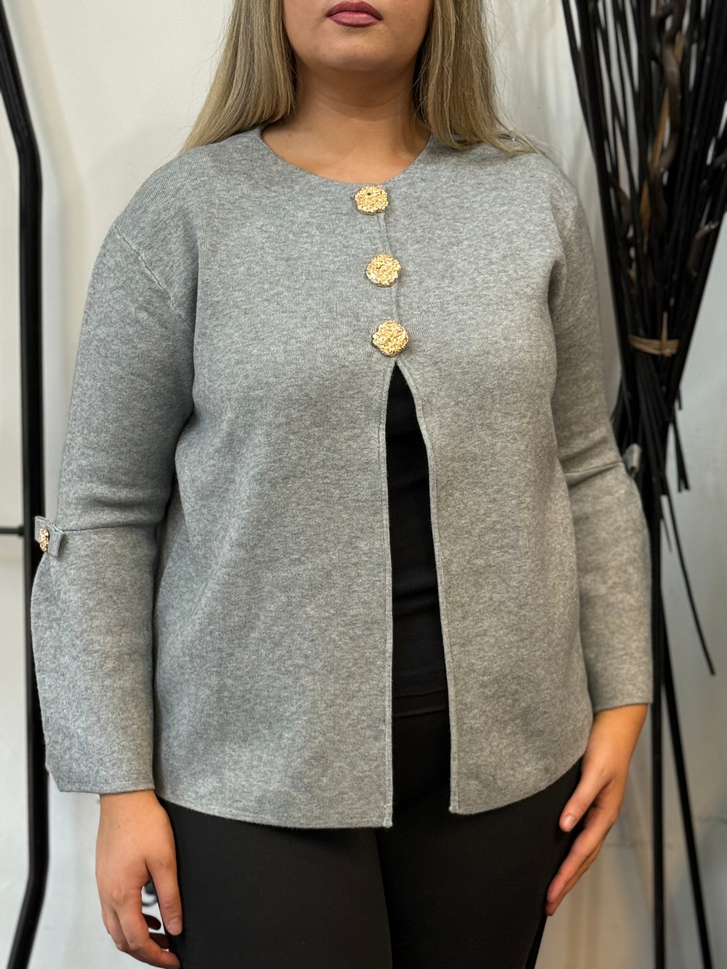 HALEY-GOLD BUTTON BOW CARDI -#BlackFridaySale - -🖤🖤 AUTO XTRA20% off @ Checkout