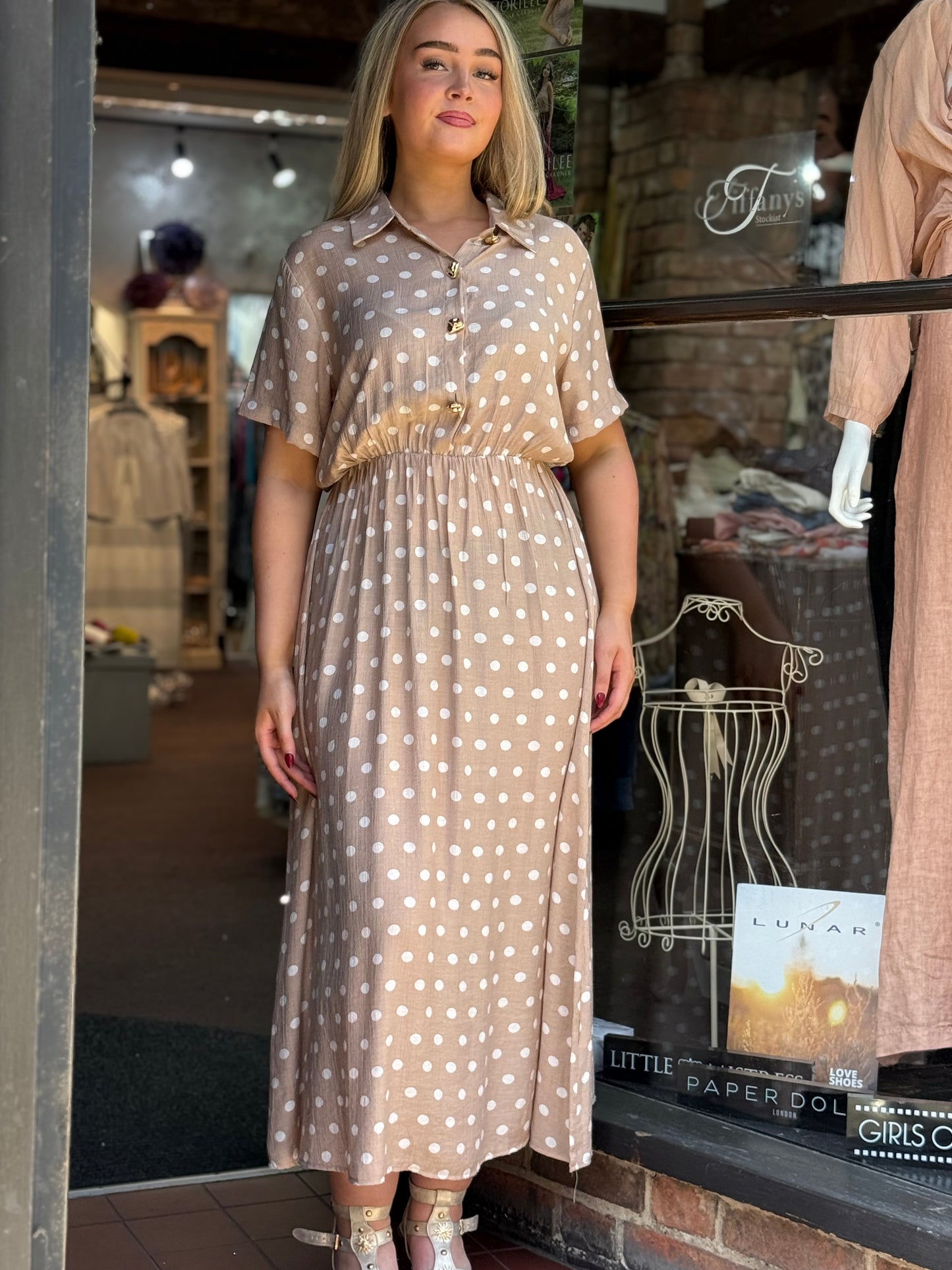 DEMI- POLKA DOT DRESS