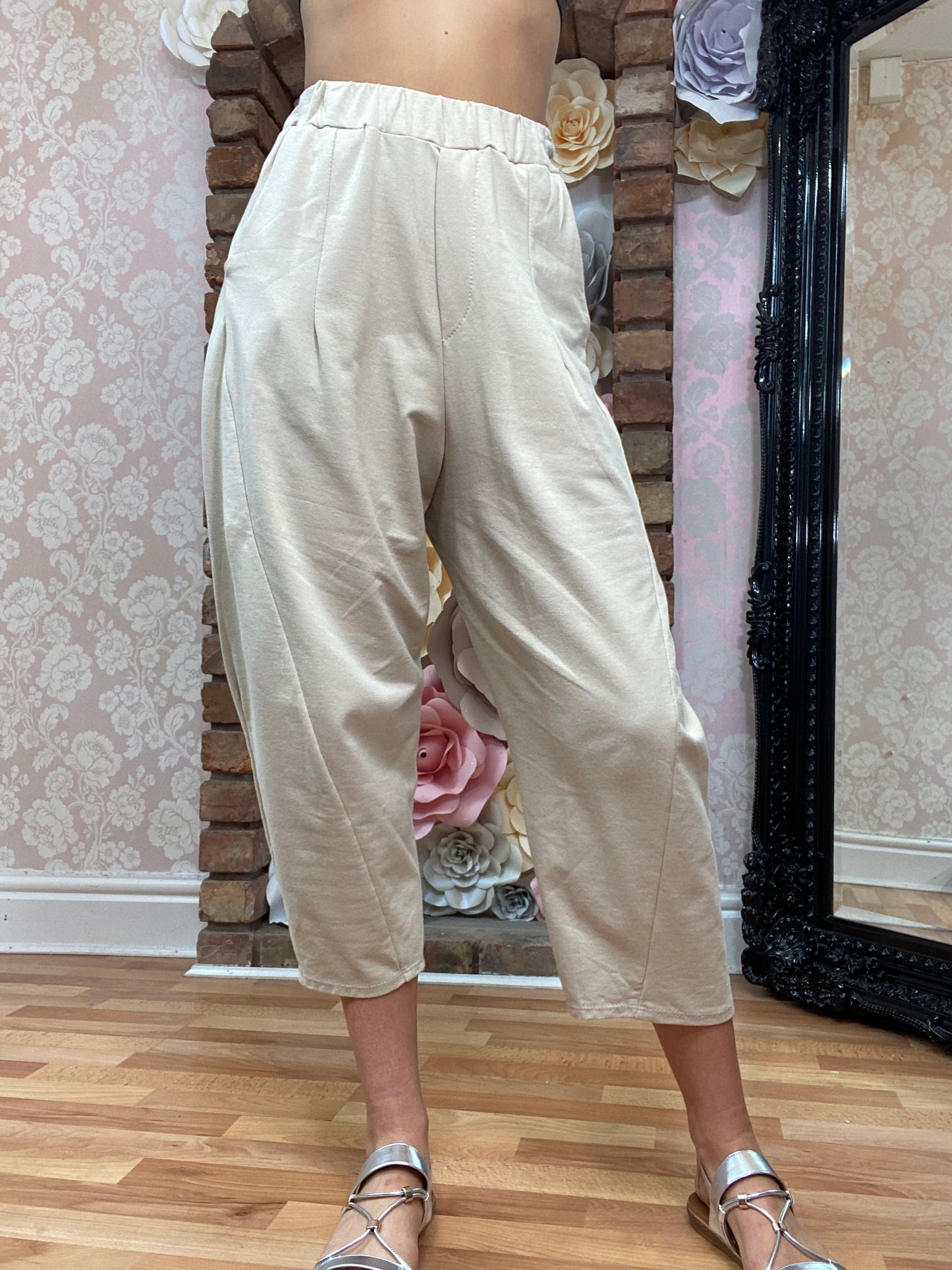 ELASTICATED WAIST POCKETED PANTALOON TROUSER- ALL COLORS