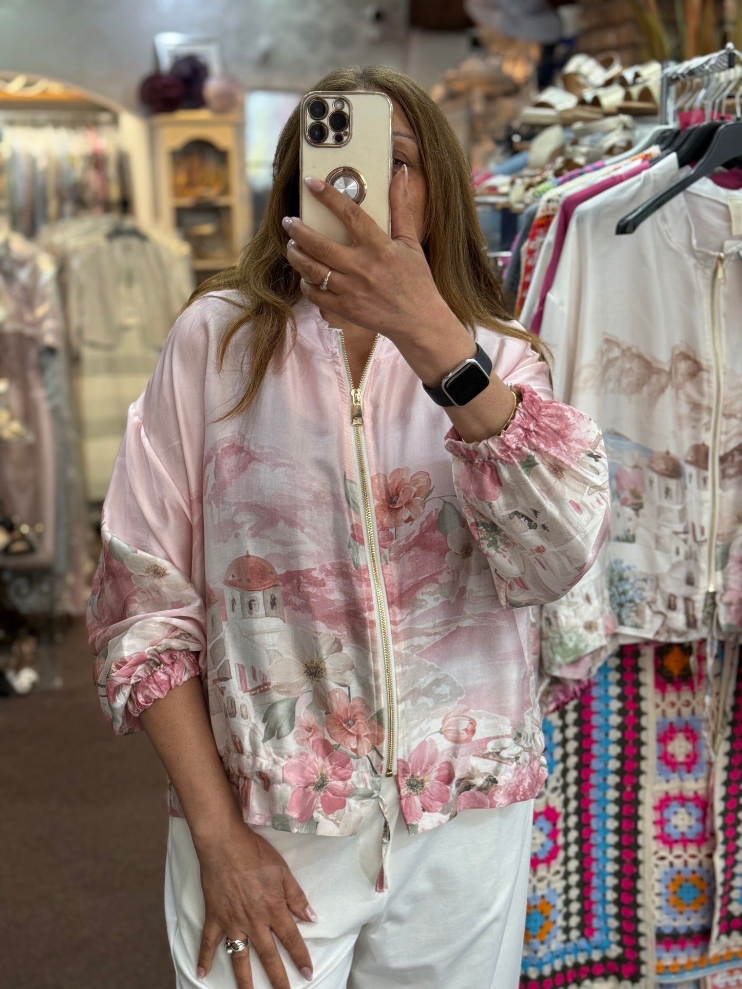 BARI-POSITANO SILKY BLOUSON JKT