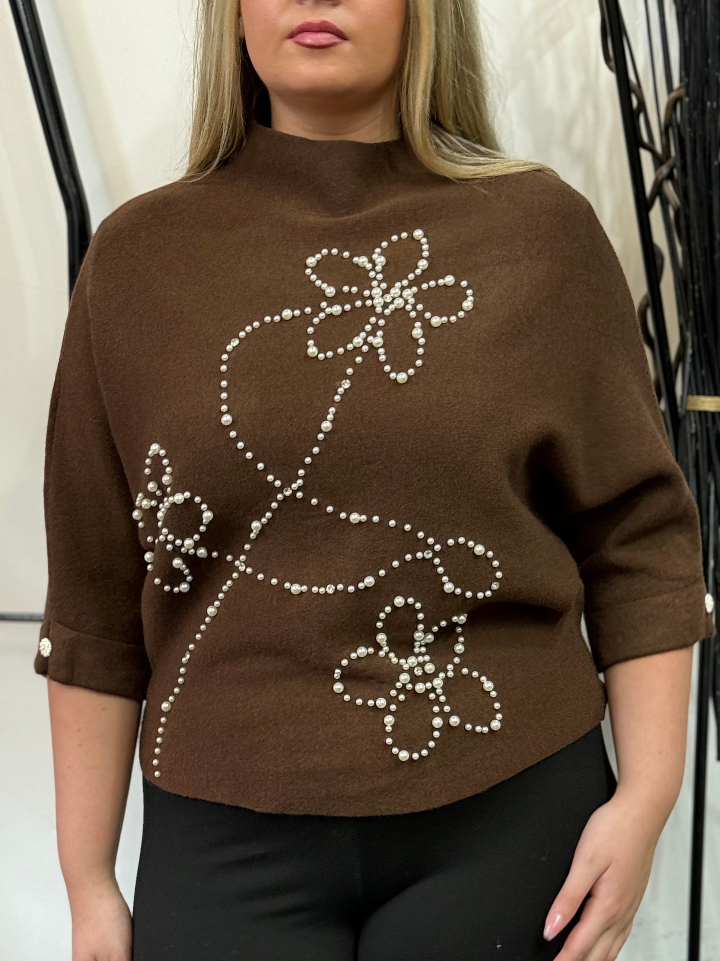 CARLA-PEARL DETAIL PREMIUM KNIT