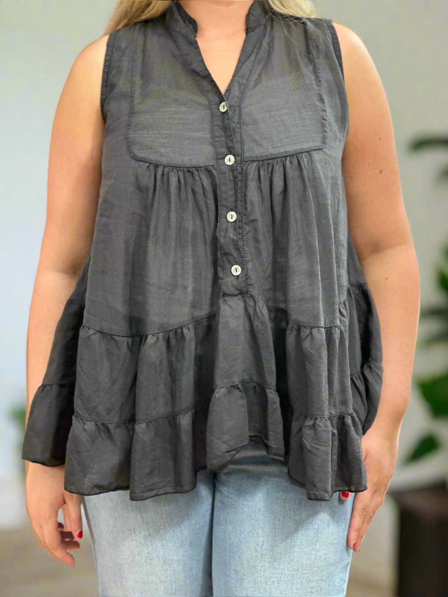 KENDRA- TENCEL TIERED TOP