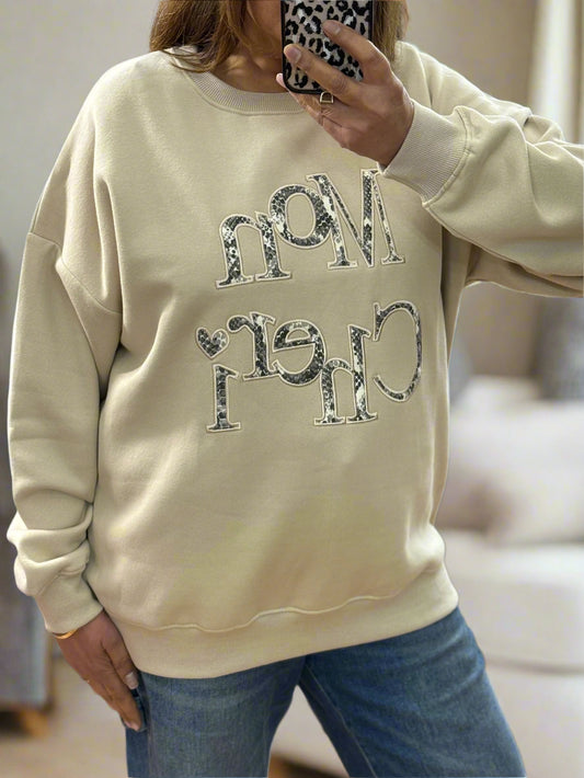 MON CHERI- LOGO SWEATSHIRT