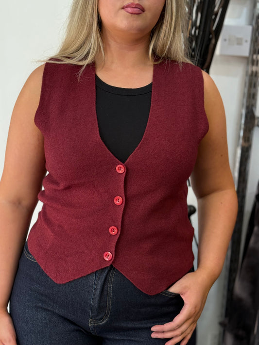SHELLIE- PREMIUM KNIT WAISTCOAT KNIT