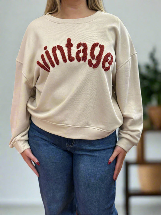 PAIGE-VINTAGE LOGO SWEATSHIRT
