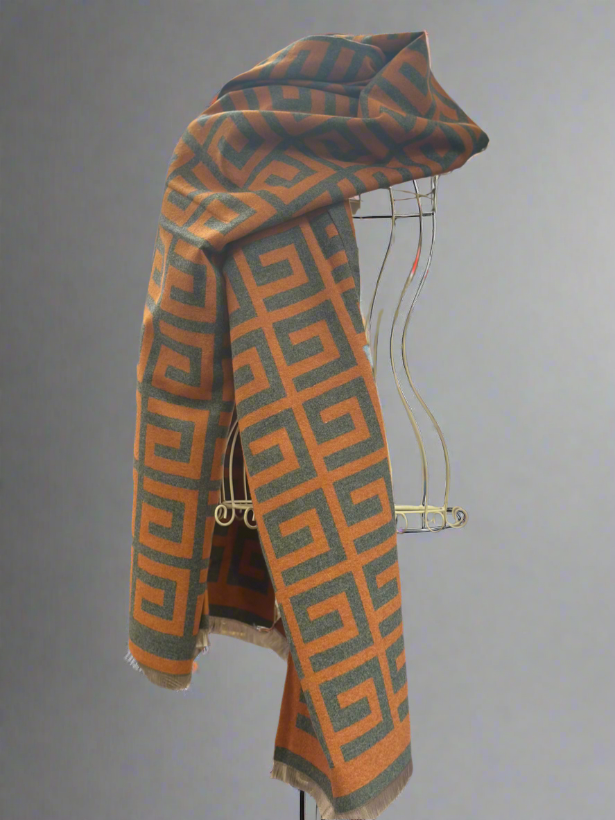 FF INSPIRED- REVERSIBLE SCARF- CASHMERE BLEND