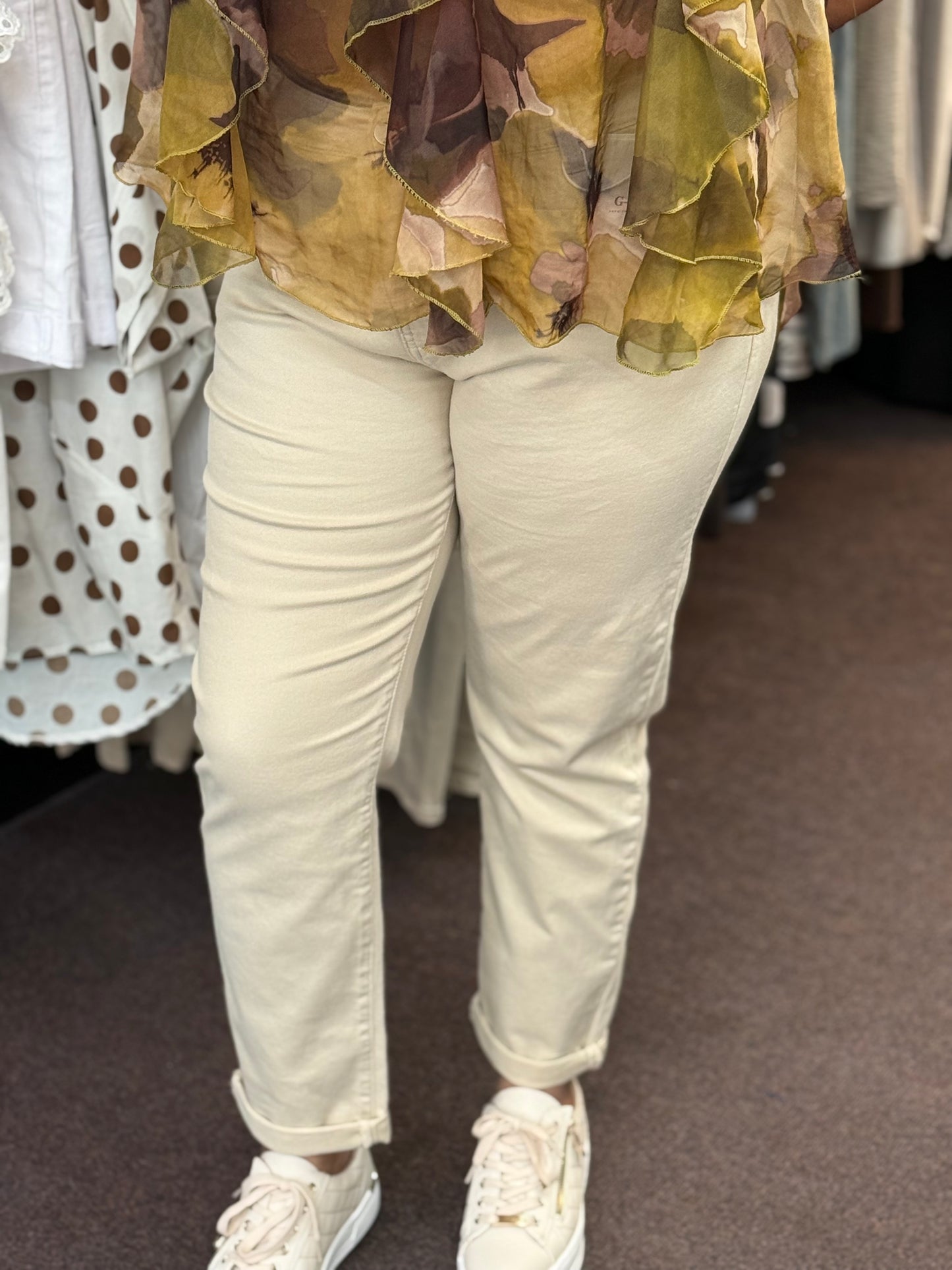 MADDIE-GSMCK COTTON MOM JEAN-BEIGE