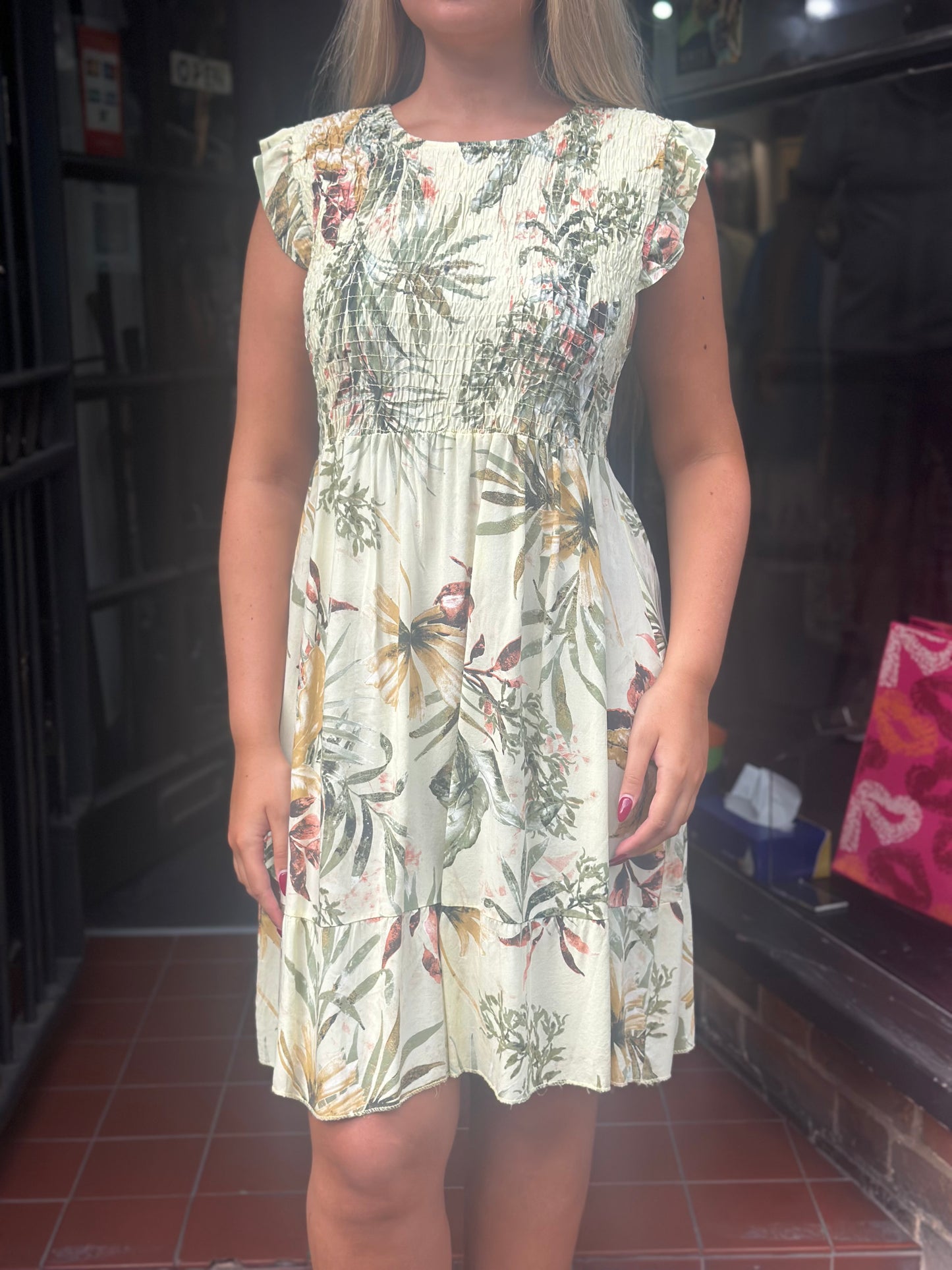 MIA- SHEARED TOP MIDAXI- FLORAL